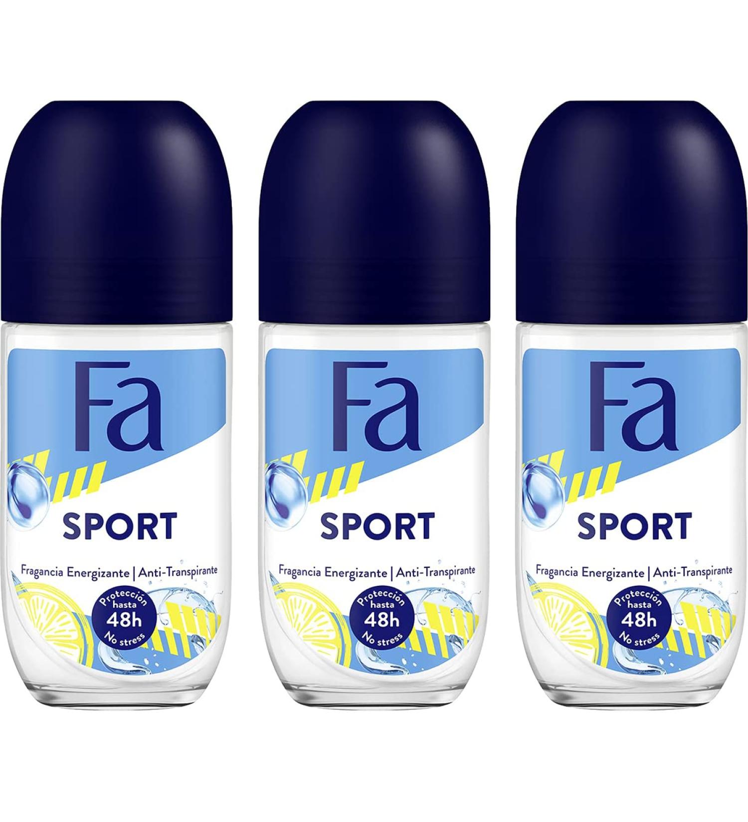 Fa Deodorant Roll-On Sport 1.7oz (50ml) - 3 Pack - Buy Online on SooperMarket.com