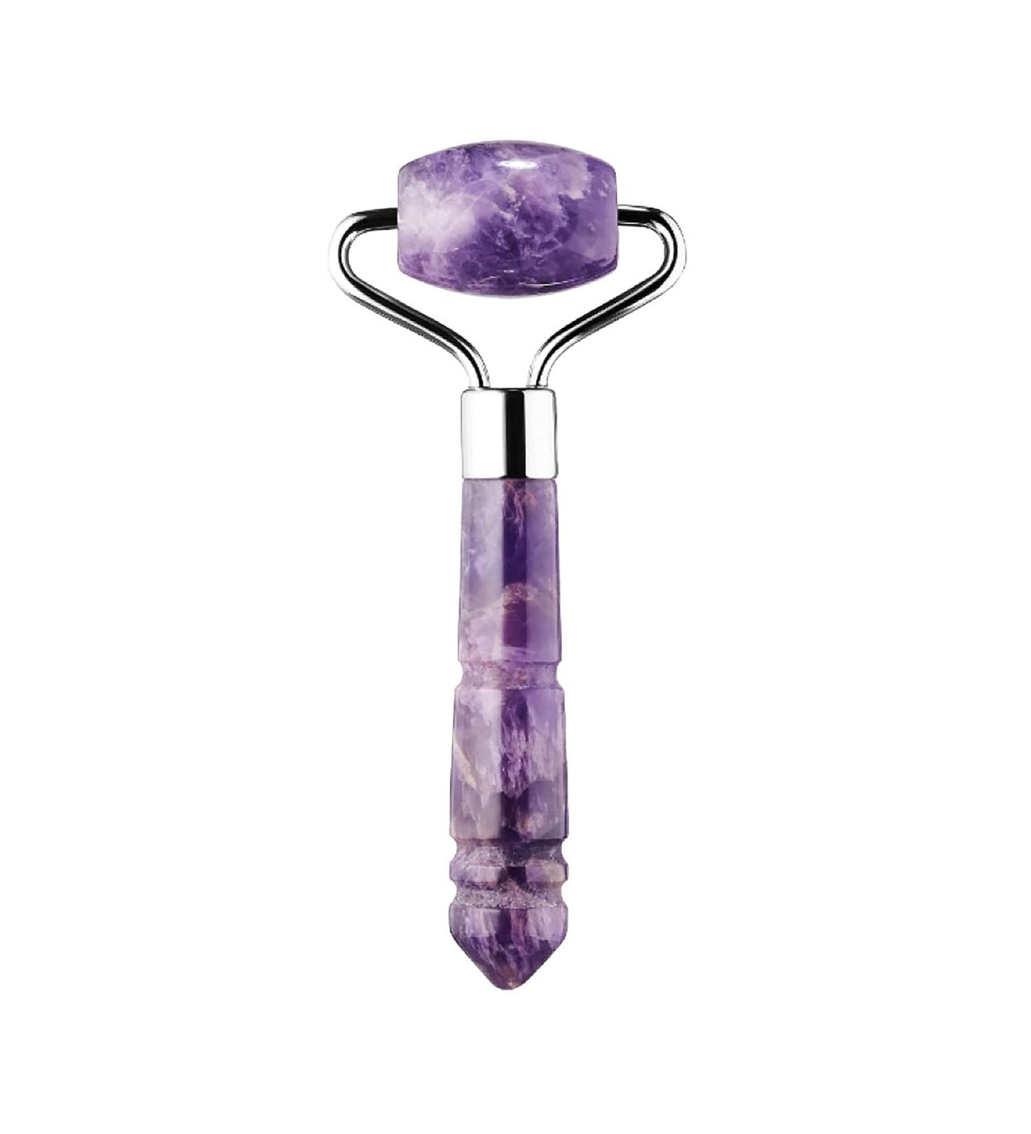 Skin Gym Mini Amethyst Facial Roller - Anti-Aging Tool for Wrinkles & Fine Lines | International Shipping - Buy Online on SooperMarket.com