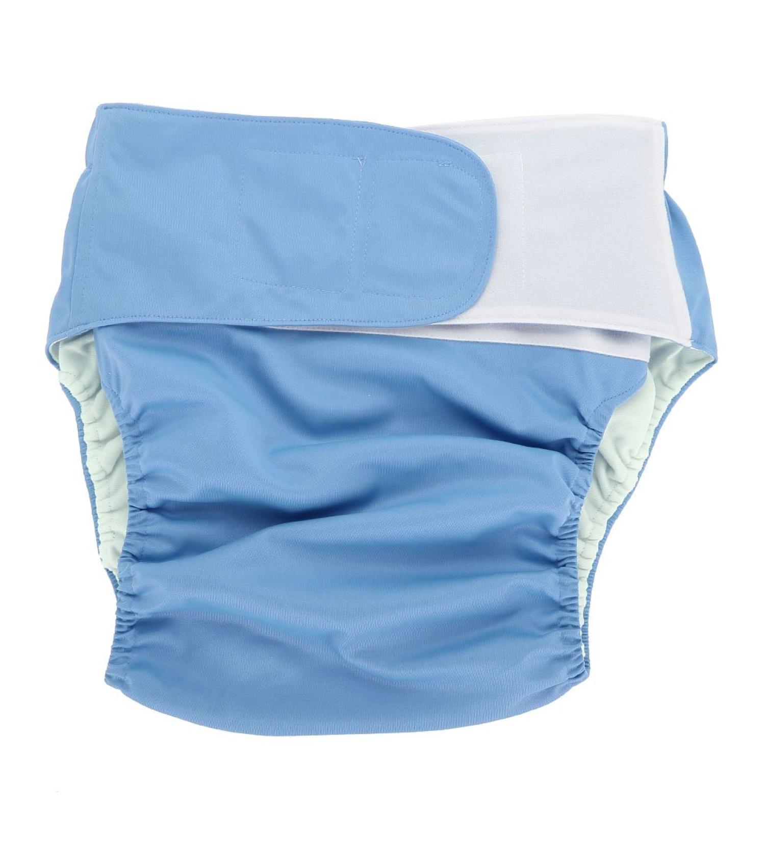 Adult Cloth Diaper Reusable Adjustable Nappy - 4 Colors - Large Size for Men, Women, and Old - Blue 305 Blue - Buy Online on SooperMarket.com