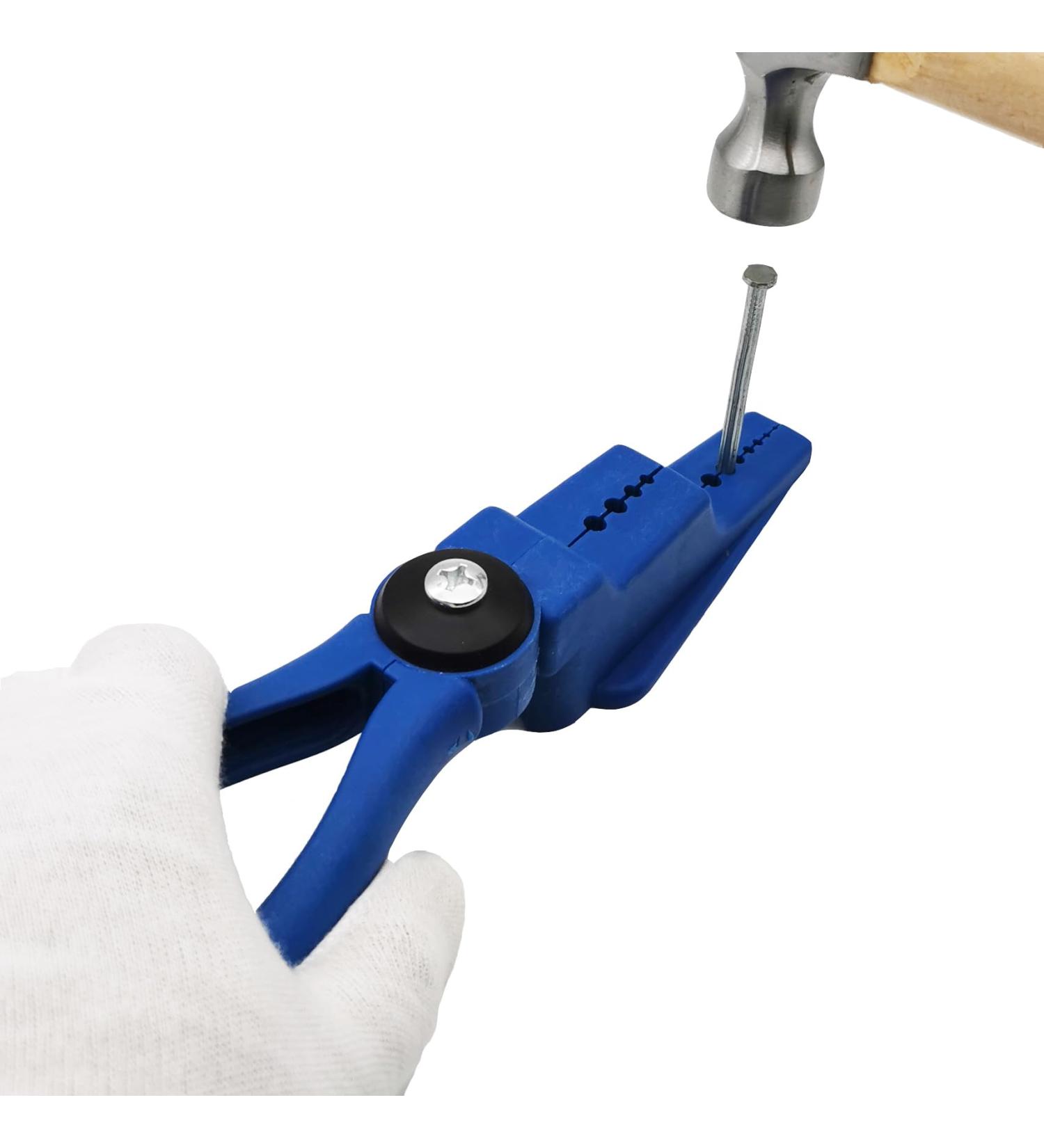 Finger Protection Tool: Hammer Nail Holder & Pliers for Safe DIY Nail Positioning - Buy Online on SooperMarket.com