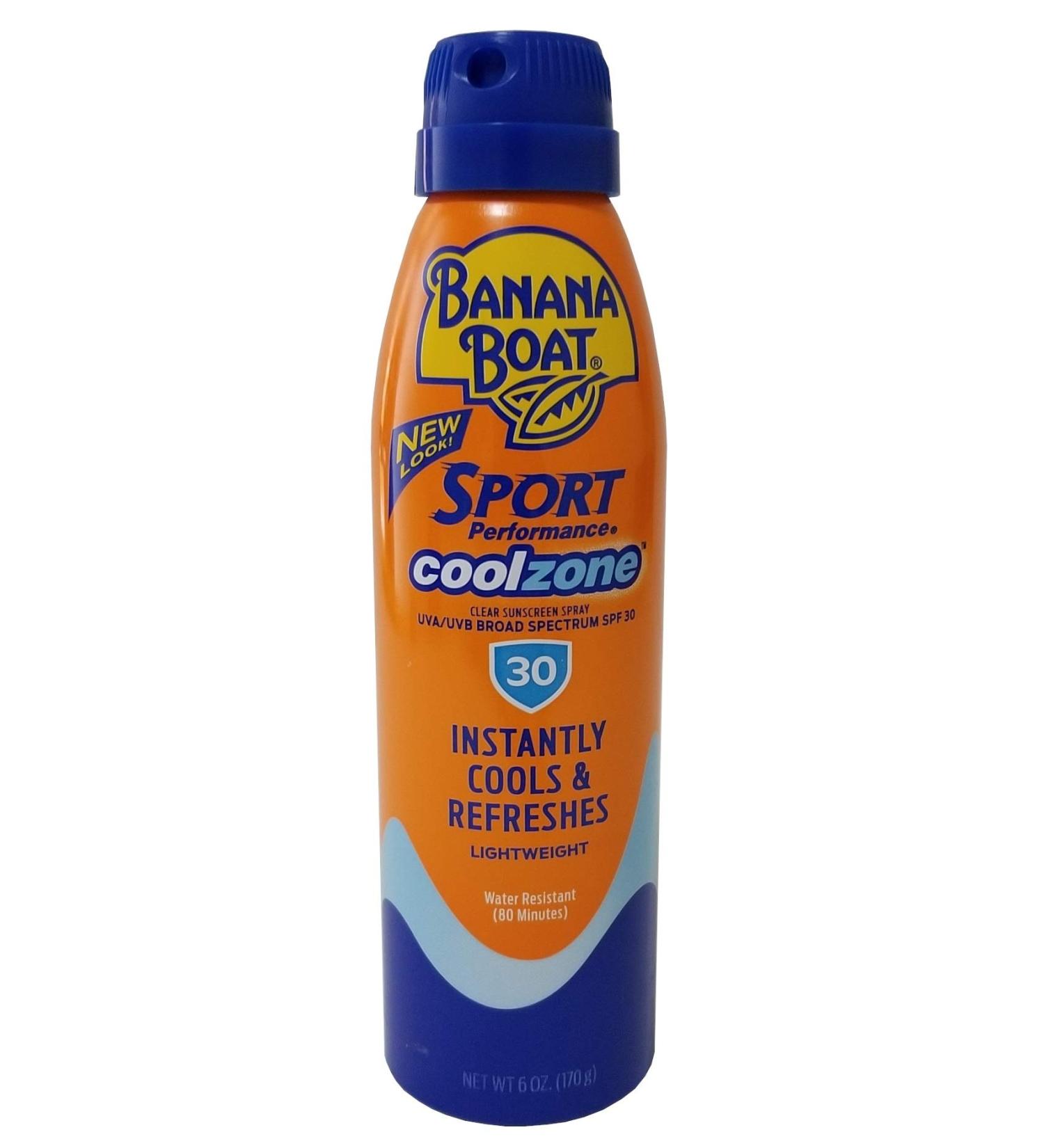 Banana Boat Sport Performance Sunscreen - SPF 30 6 FZ (Pack of 3)