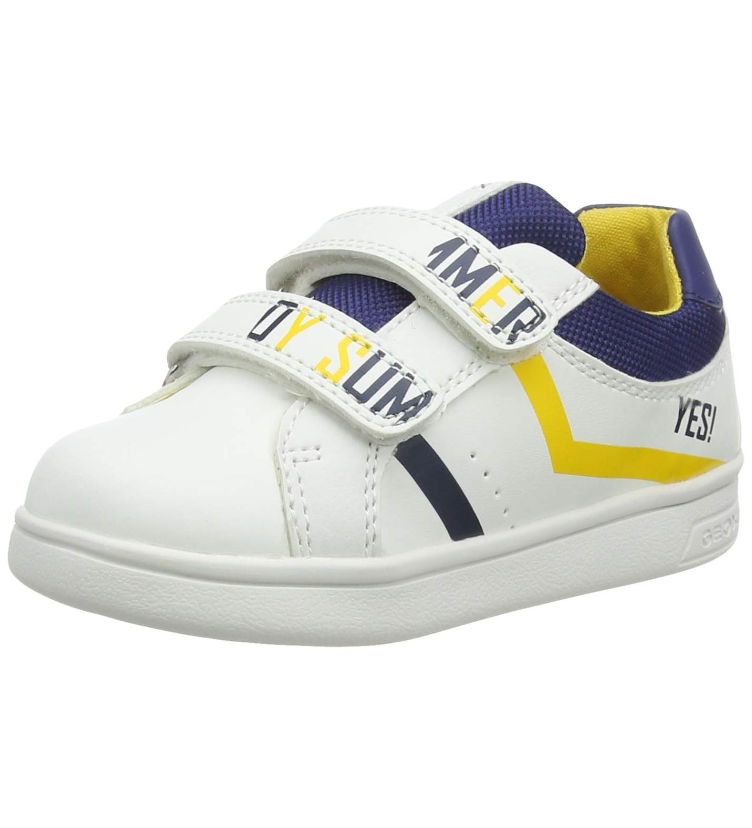 Geox Baby Boy's B Djrock B Sneakers - White Navy | Size 9 UK Child - Buy Online on SooperMarket.com