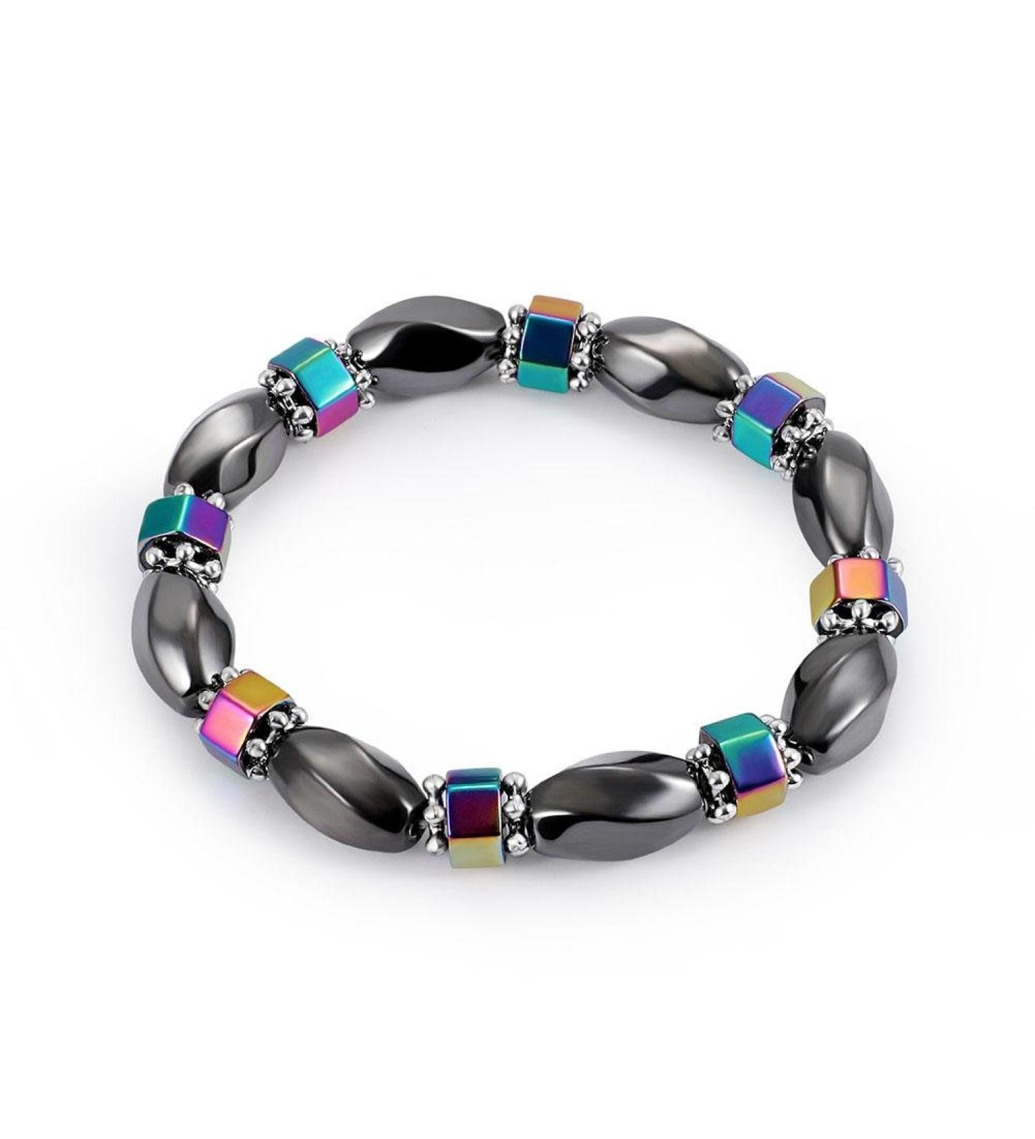 Adjustable Bracelet Beads Magnetic Hematite Bracelet Health Care Bangle for Men Women - Buy Online on SooperMarket.com