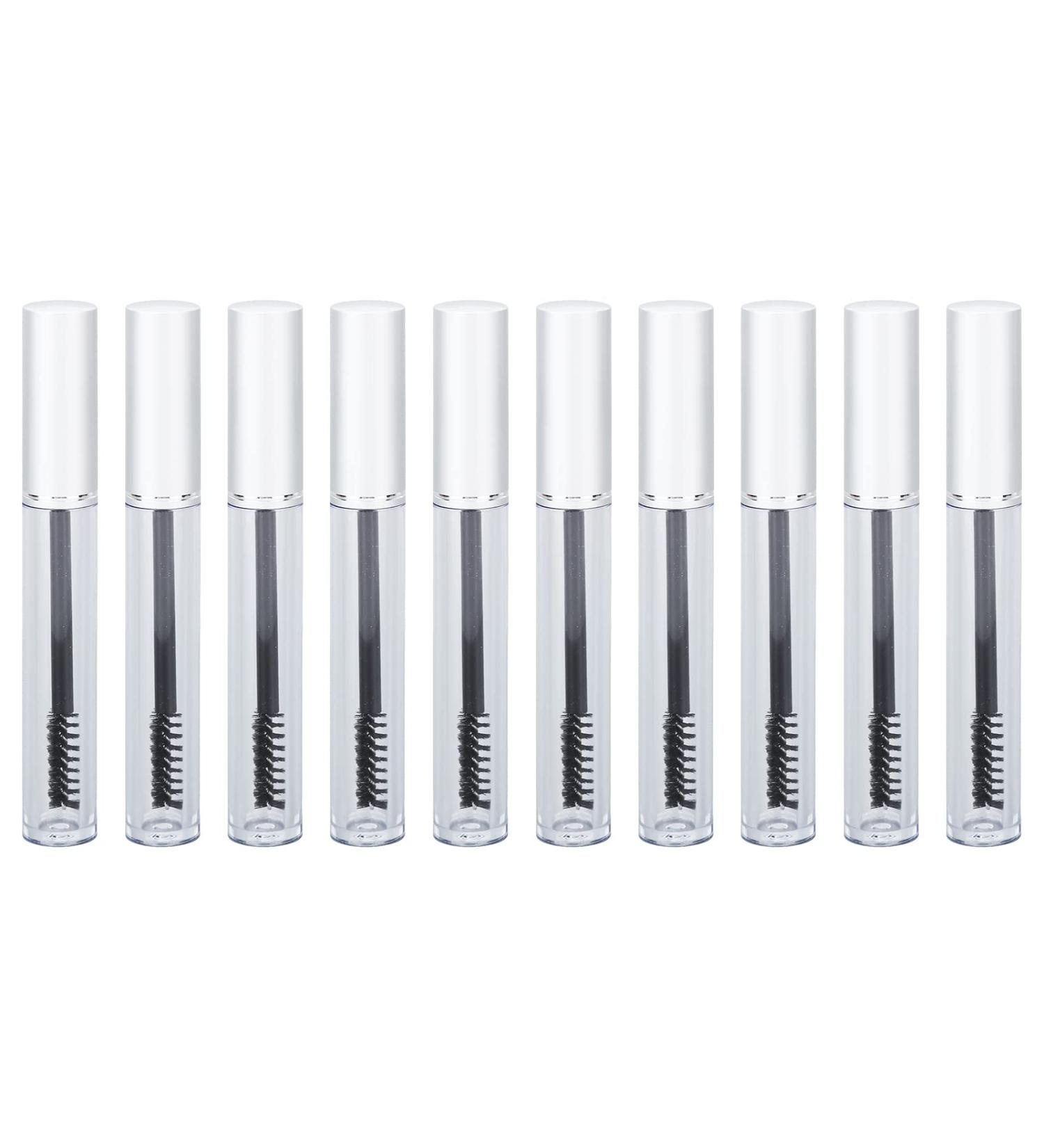 10 Pieces 3ml Empty Mascara Tube Empty Mascara Bottle with Rubber Inserts for Eye Makeup - Buy Online on SooperMarket.com