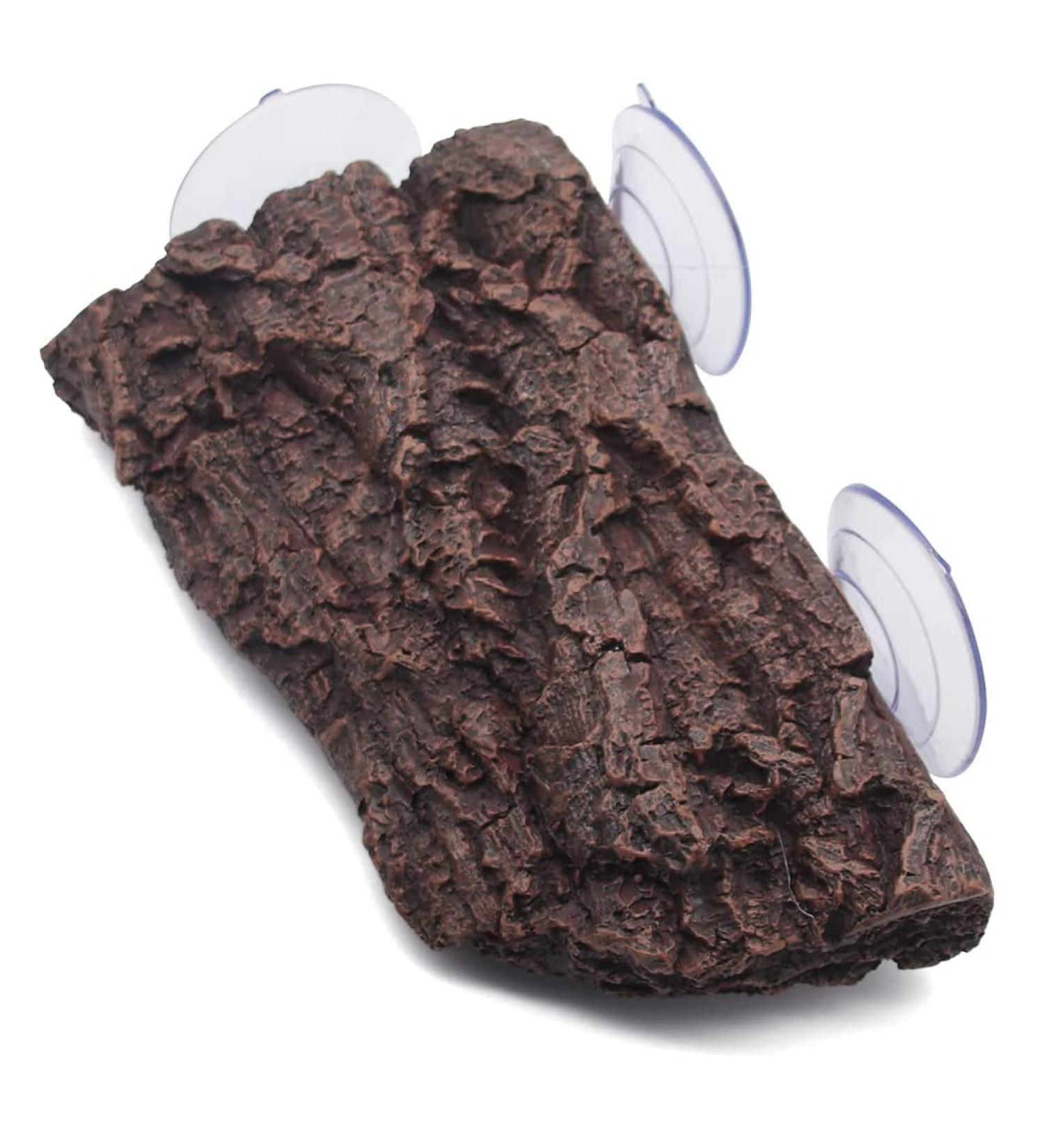 hisunfarm Turtle Floating Basking Platform Aquarium Decorations Decor Artificial Bark with Suction Cups for Tortoise Climbing Platform Resting Terrace Step (Rock Brown) - Buy Online on SooperMarket.com