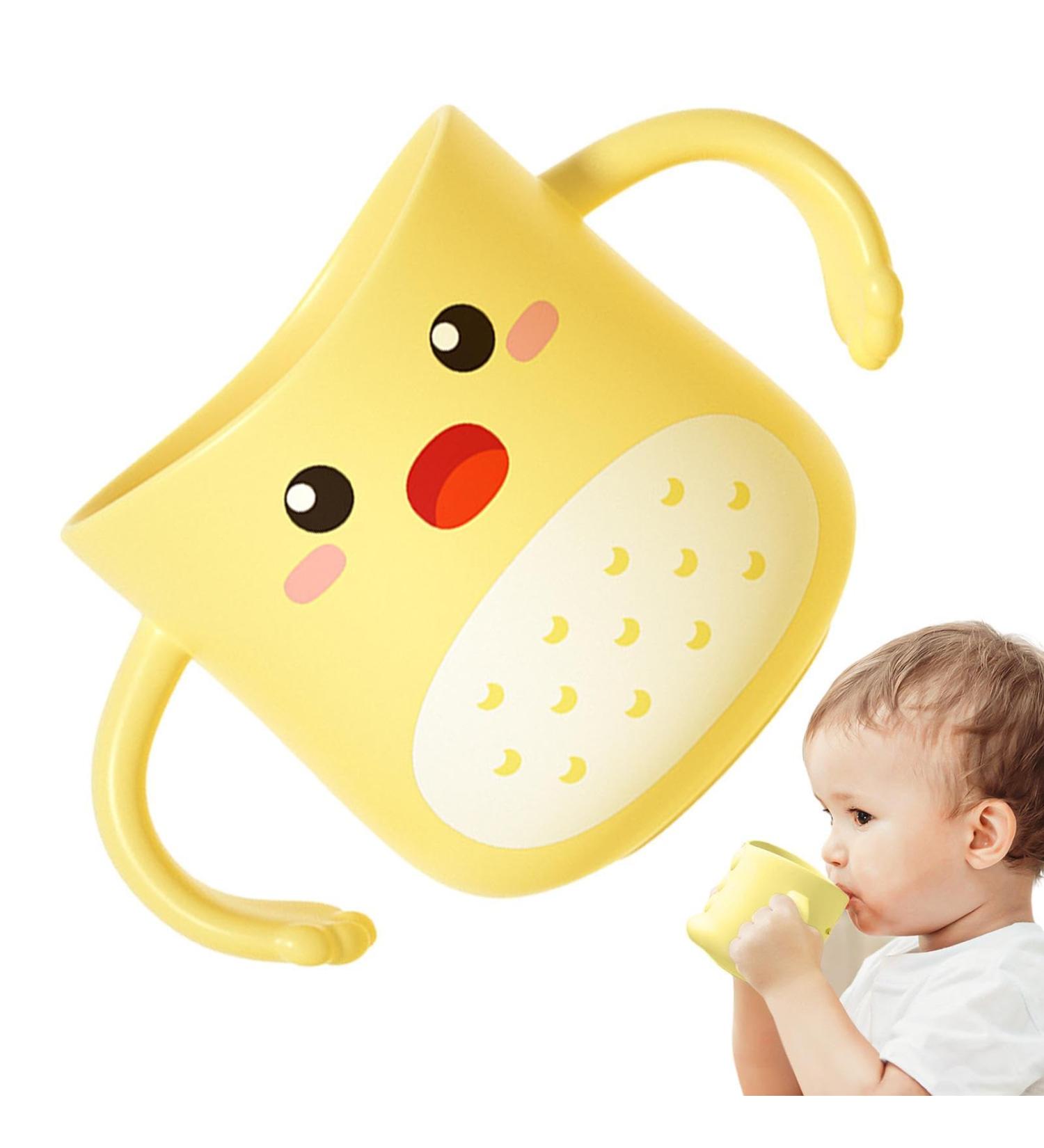 Kids Toothbrush Cup | Children's Dinosaur Mug for Tooth Brushing | Safe and Cute Tooth Brushing Accessory for Bathroom Travel and Outdoors Pochy Yellow - Buy Online on SooperMarket.com