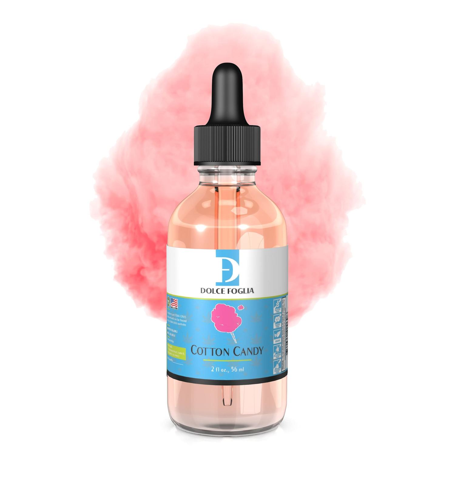Cotton Candy Flavor Concentrate for Food  2 Oz. Water-Based Cotton Candy Flavoring for Beverages  Pastries  Gummies  & Jams in Glass Bottle  Confection & Candy Flavoring Oils by Dolce Foglia Cotton Candy 2 Oz. - Buy Online on SooperMarket.com