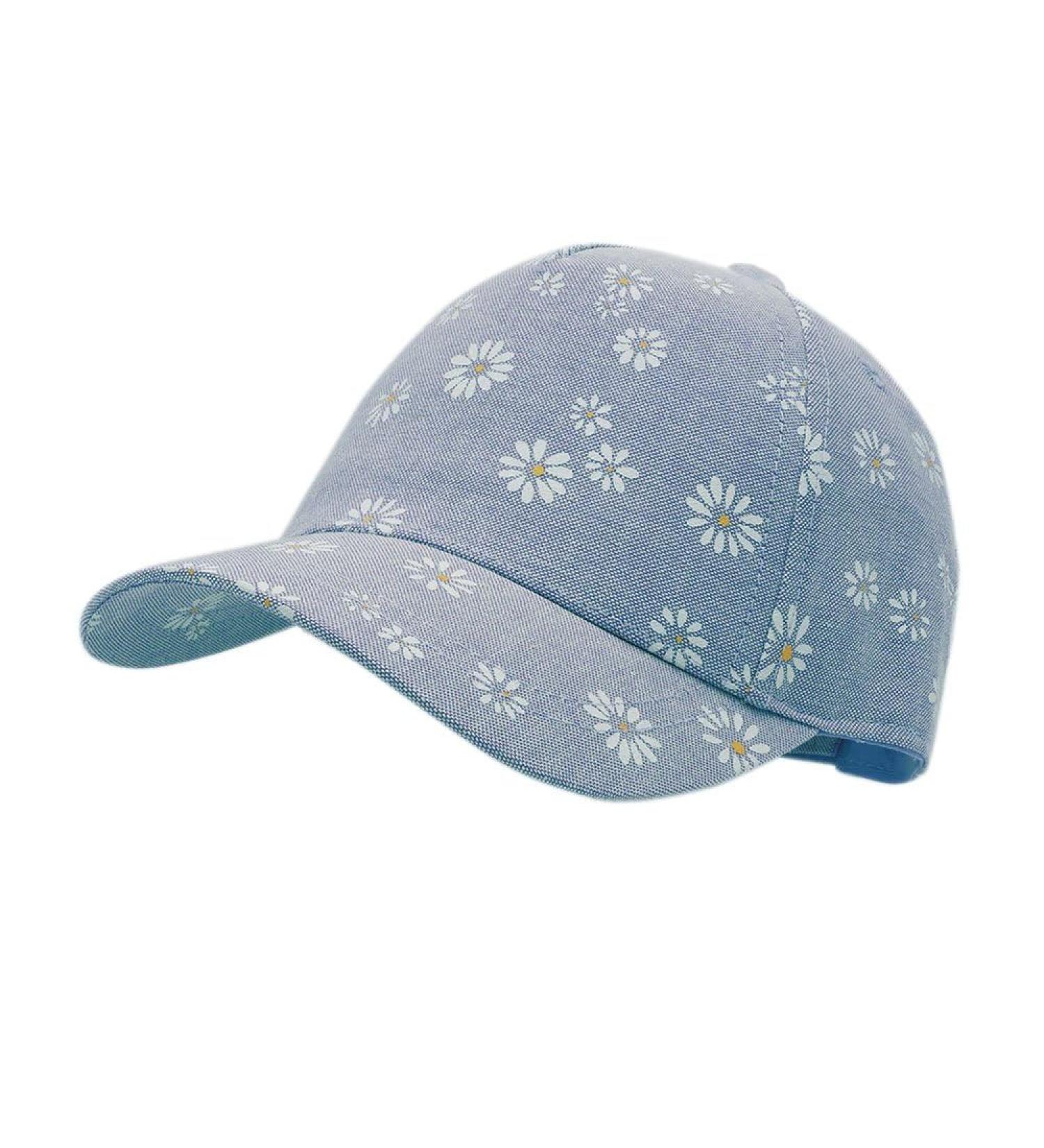 maximo Mini Girl-Cap Velcro fastener 51 mottled blue