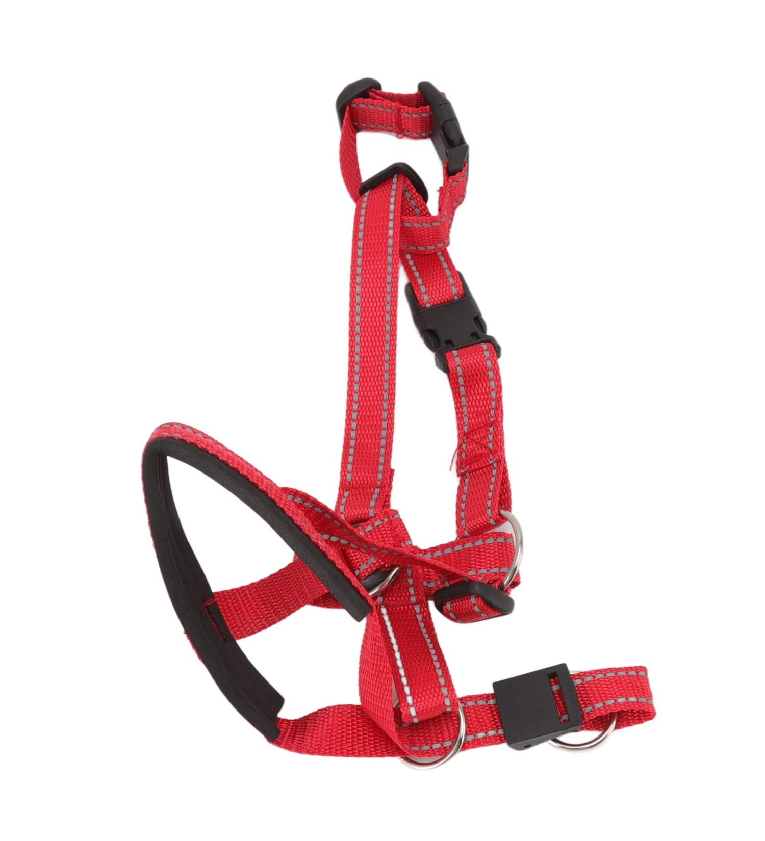Dog Handlebar Halter with Seat Belt - XL Red Pet Harness Prevents Pulling on Outdoor Walks - Buy Online on SooperMarket.com