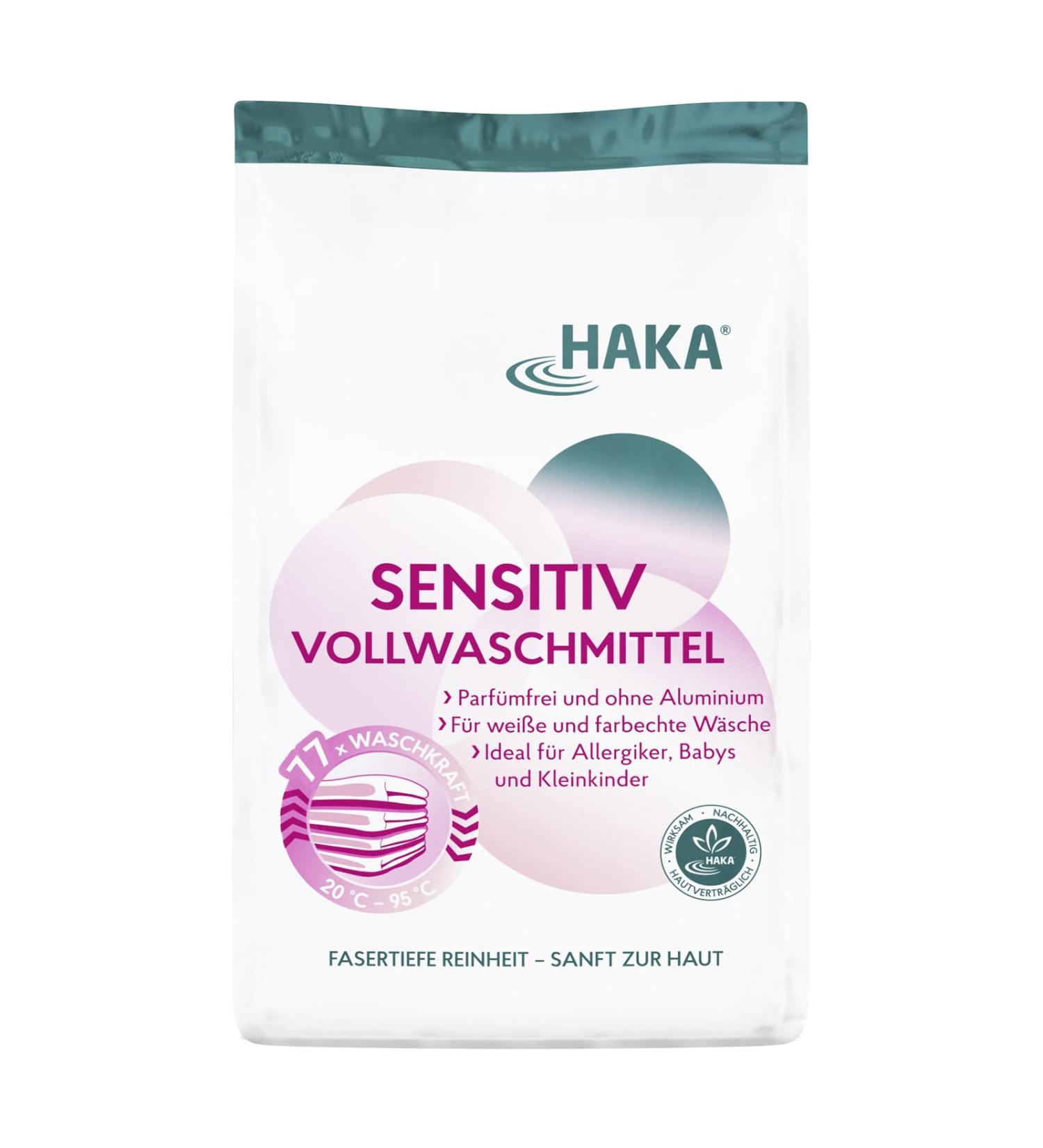 Haka Sensitive Full Detergent 3kg | Dye-Free & Fragrance-Free Washing Powder for Allergies | International Shipping Available - Buy Online on SooperMarket.com