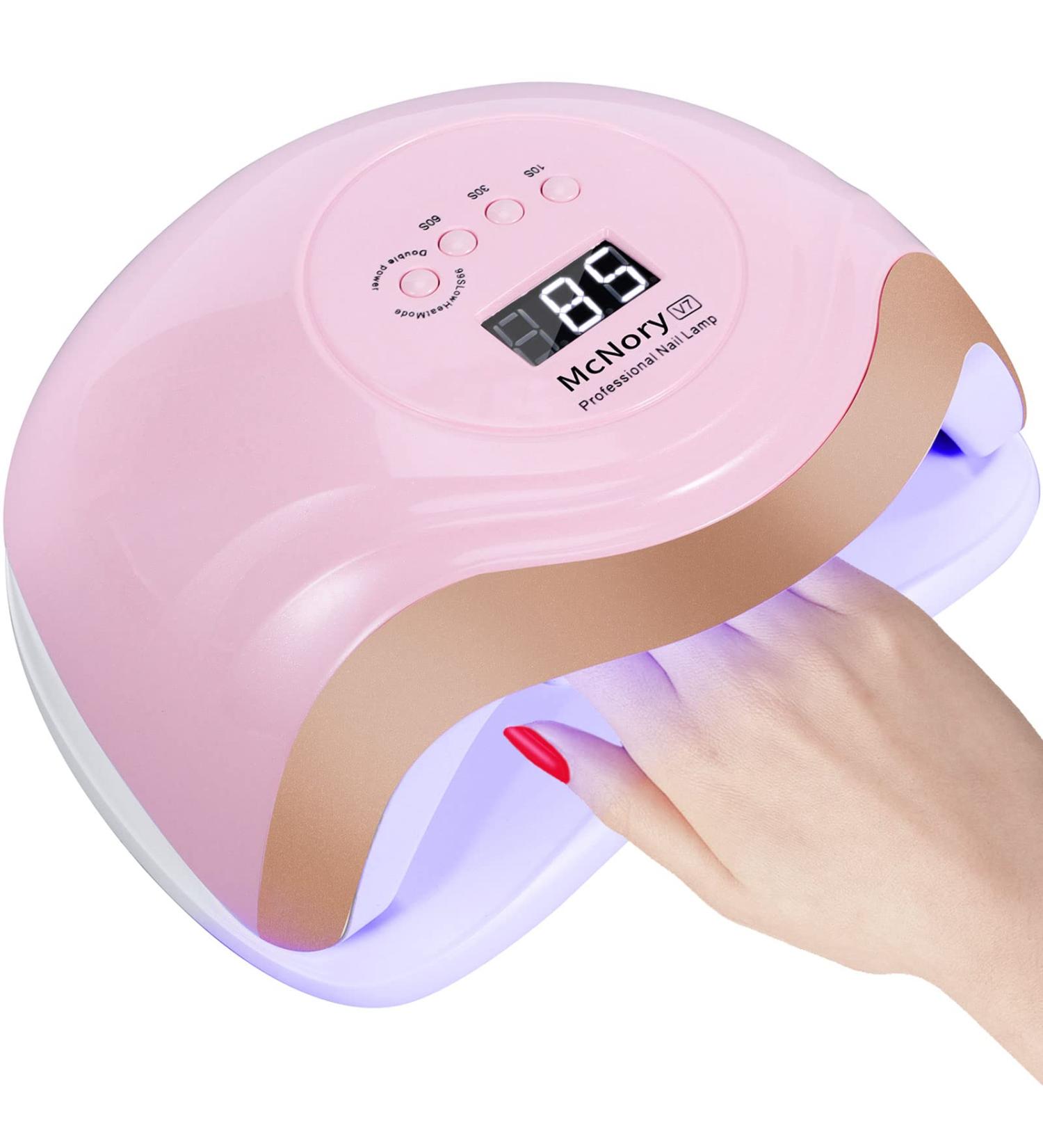 Buy McNory 168W UV LED Nail Dryer - Fast Drying Gel Nail Lamp with Timer & LCD Display for Professional Use - Buy Online on SooperMarket.com