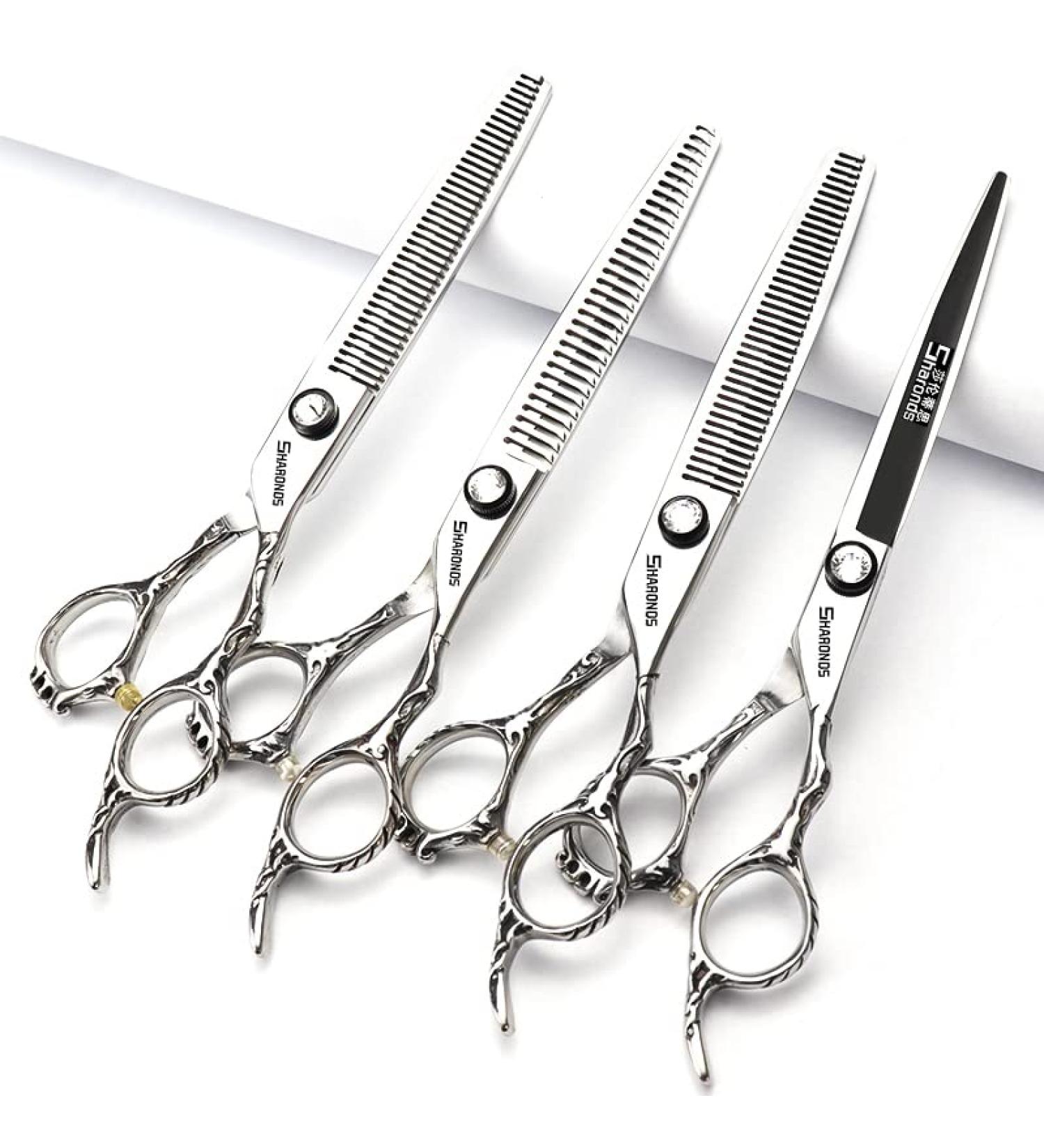 SHARONDS Professional Hair Clippers Set - 6/7/8-Inch Haircut Tools for Precision Styling (4pcs) - International Shipping Available - Buy Online on SooperMarket.com
