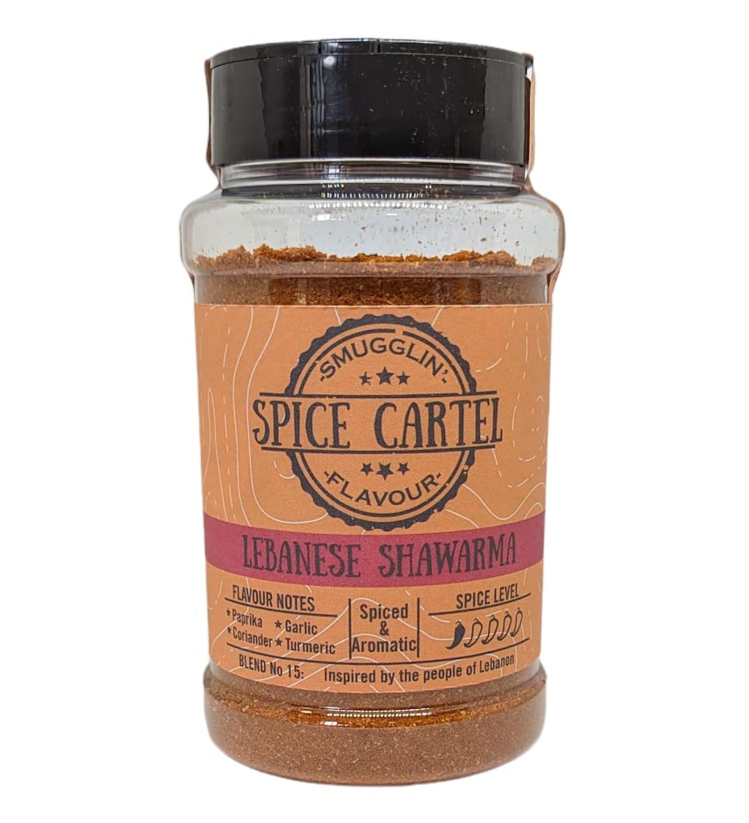 Spice Cartel Lebanese Shawarma Herb & Spice Blend - 240g Shaker - Buy Online on SooperMarket.com