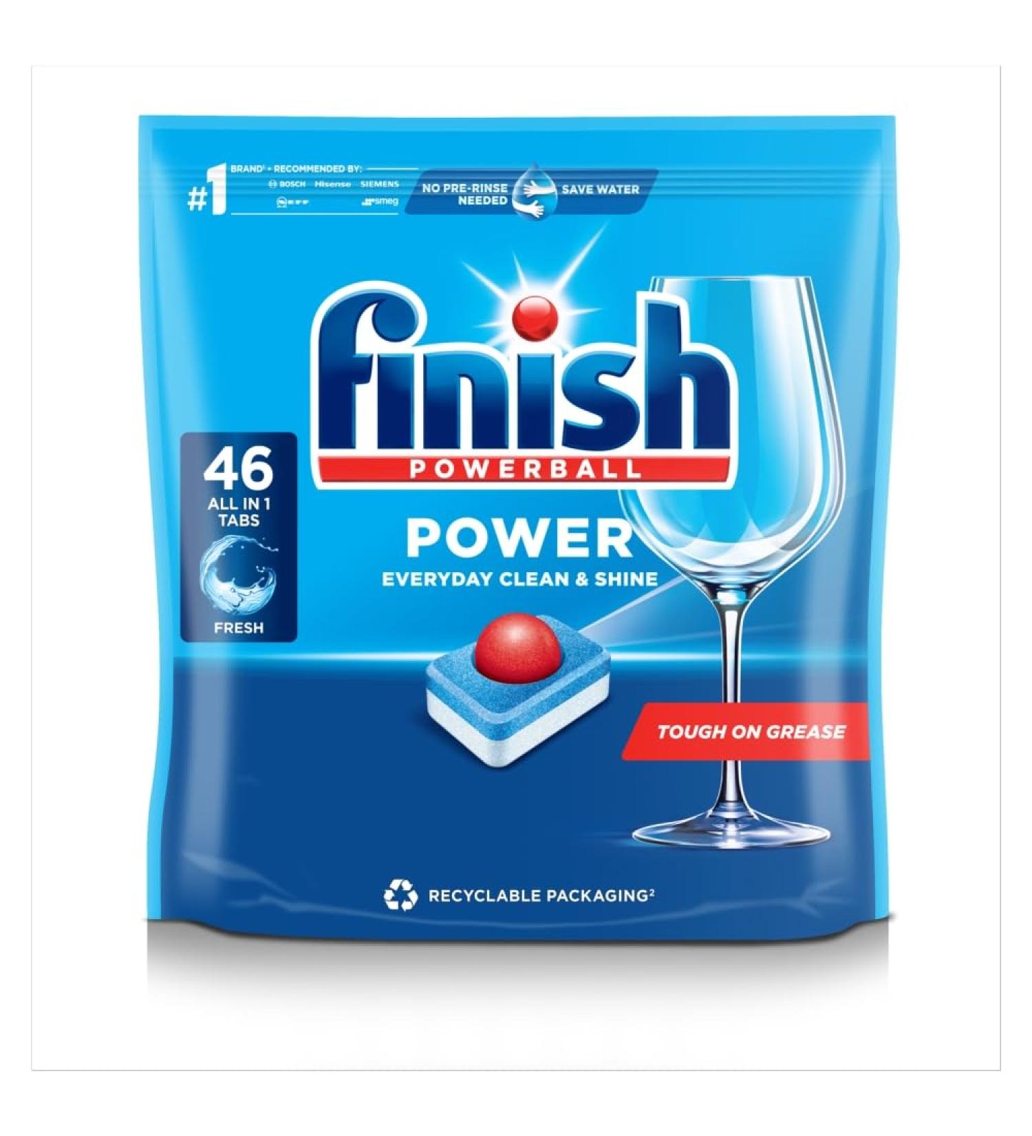 Finish Power Regular Dishwasher Tablets 46pk