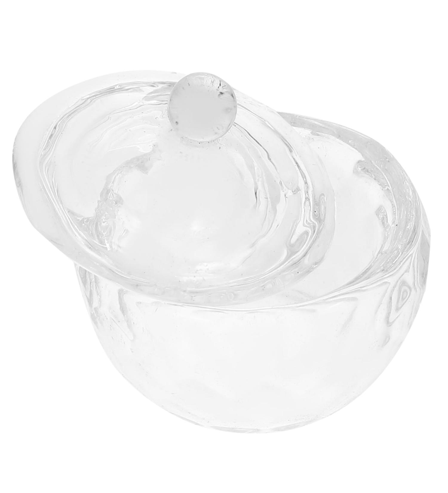 ABOOFAN Wedding Decor Nail Manicure Tools Manicure Nail Dish Nail Dish Bowl with Lids Dappen Dish Nail Accessories Nail Art Dish Nail Dish Cup Nail Cups Glass Diamond With Cover 1 - Buy Online on SooperMarket.com