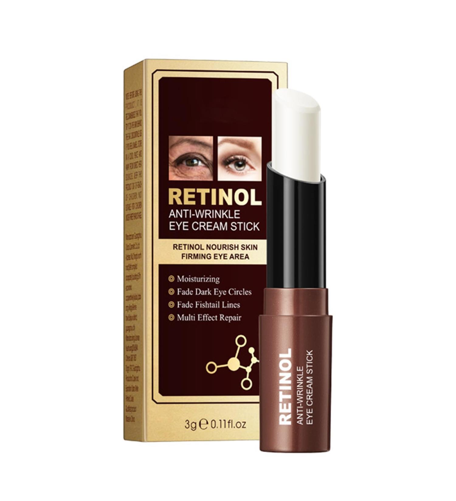 Retinol Eye Cream - Retinol Stick - Eye Cream for Dark Circles and Puffy Eyes - Under Eye Cream Anti Aging - Dark Circle Eye Cream - Eye Balm Reduce Lines Wrinkles Puffiness and Dark Circles - Buy Online on SooperMarket.com