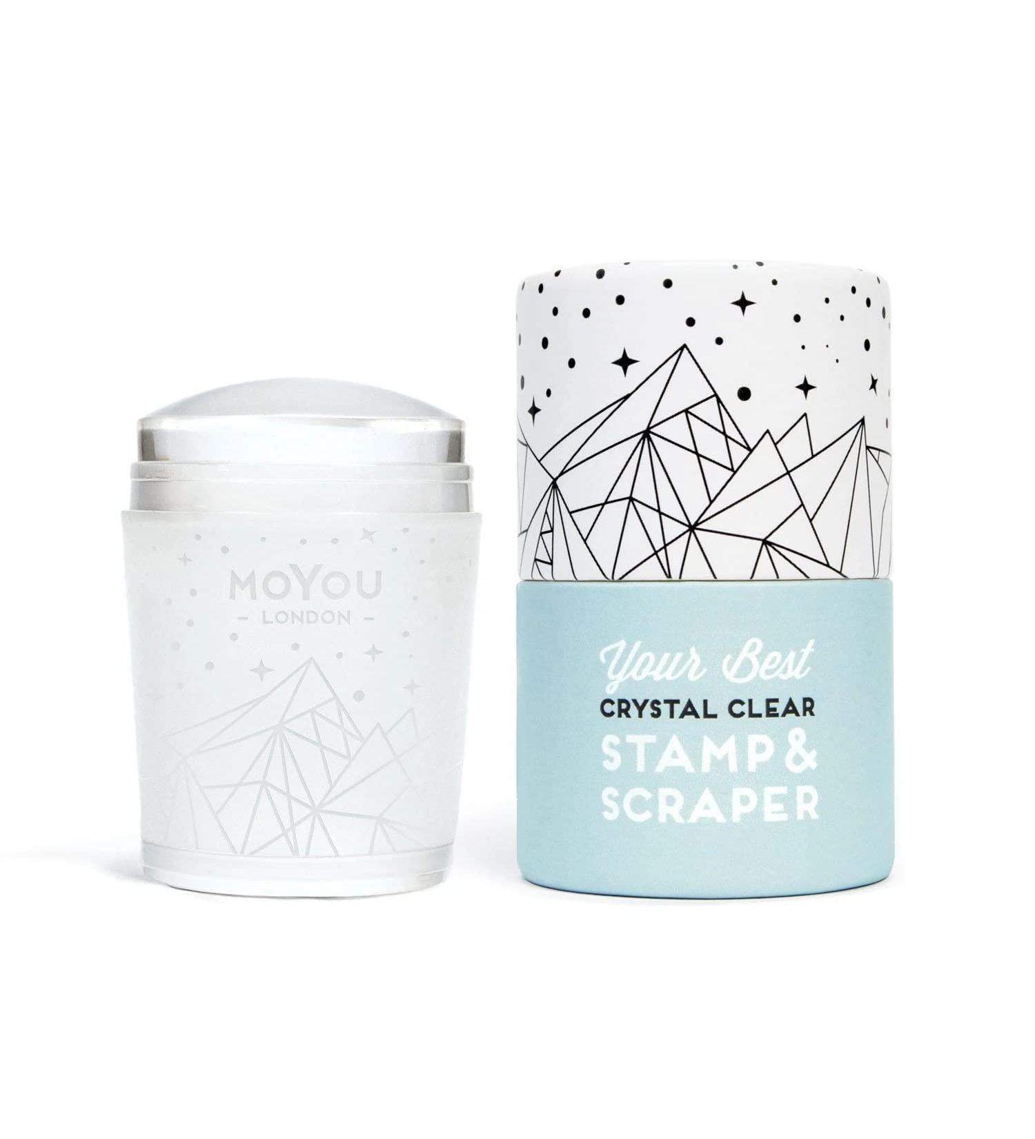 Crystal Clear Stamper & Scraper - Nail Art Stamping Tool - Buy Online on SooperMarket.com