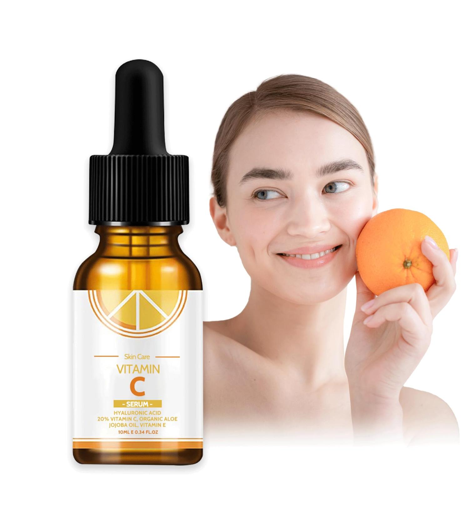Trendyfave 20% Vitamin C Serum For Face With Hyaluronic Acid Aloe Vitamin E Hydrating Hyaluronic Acid Serum Anti Aging Vitamin C Moisturiser Hydrate & Plump Skin Even Skin Tone 10ml - Buy Online on SooperMarket.com