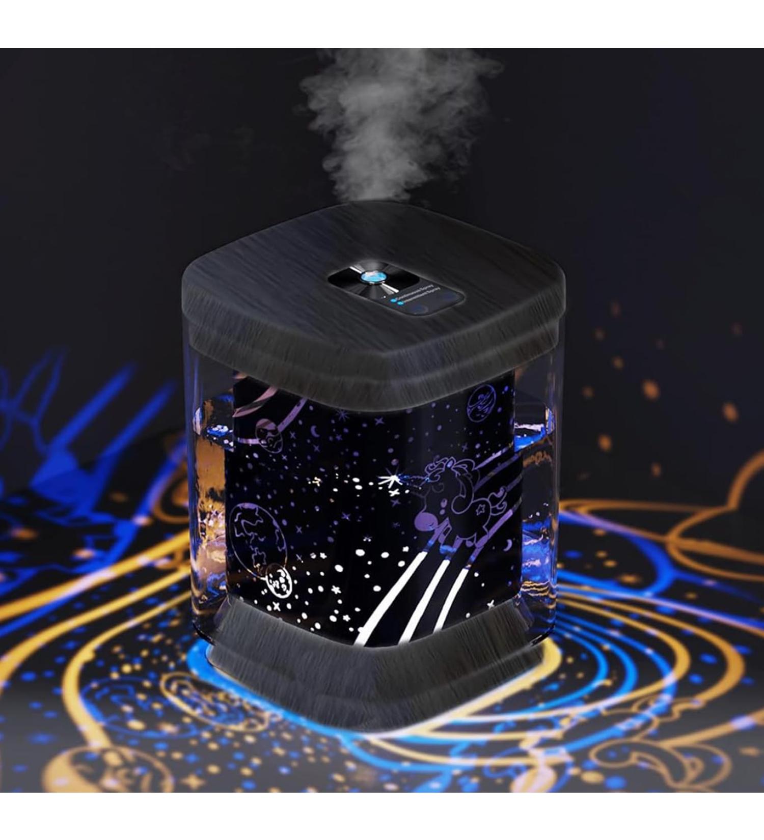 Beioue 1000ML Cool Mist Humidifier with Night Light - Home, Bedroom, Baby, Yoga & Office - Dark Wood Grain Finish - Buy Online on SooperMarket.com