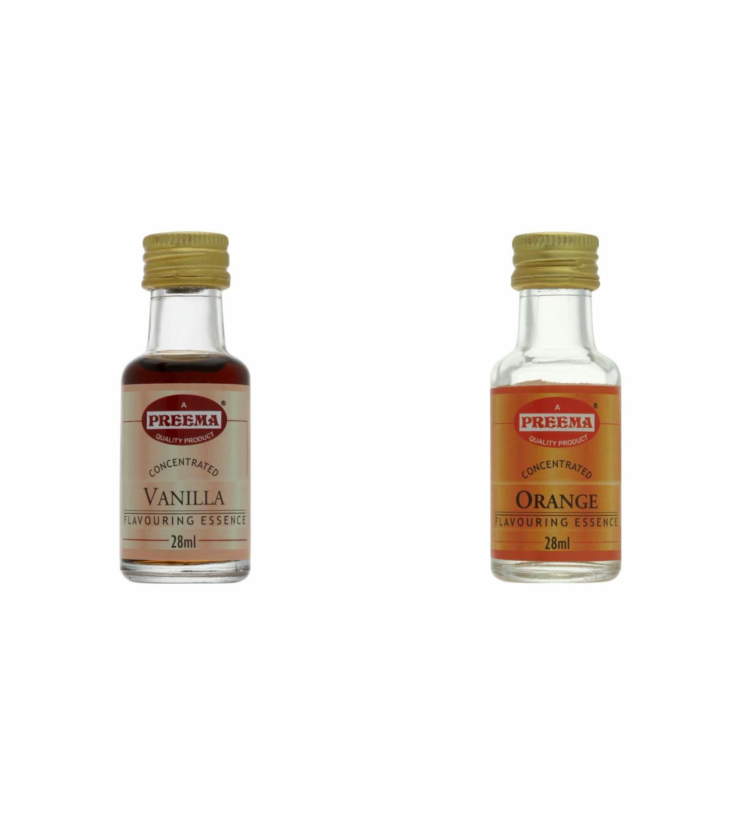 Preema Vanilla Essence - 28ML And Preema Orange Flavouring Essence - 28ml | preimum product . - Buy Online on SooperMarket.com