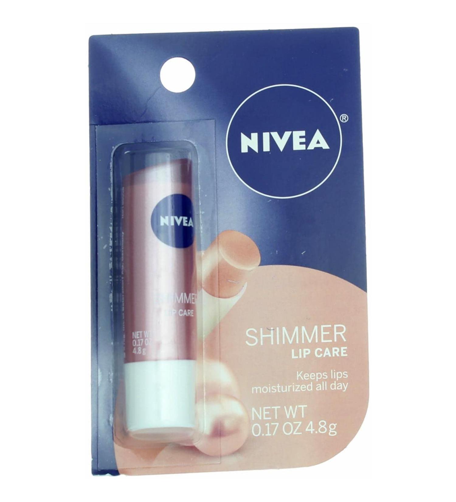 Nivea Shimmer Lip Care Stick - Hydrating Radiant Lips | International Shipping Available - Buy Online on SooperMarket.com