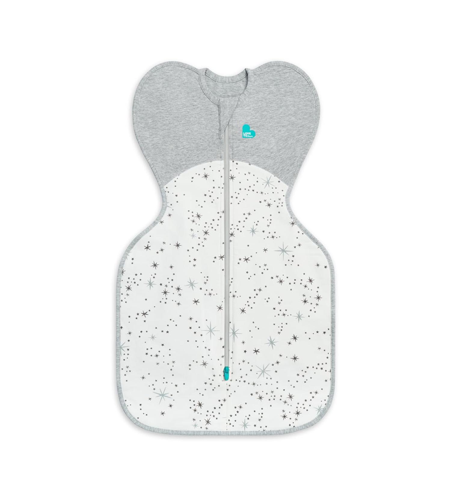 Love To Dream Swaddle UP Baby Sleeping Bag - Self-Soothing Swaddle for Newborns - Longer Sleep & Calm Startle Reflex - All Year Round - Medium (6-8.5kg) - White - North Star - Buy Online on SooperMarket.com