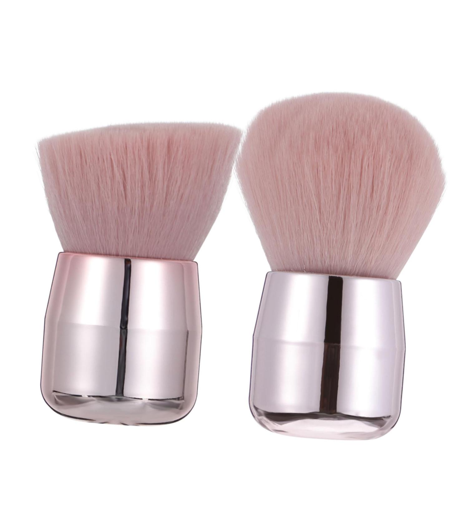 2pcs Mushroom Head Stucco Blush Brush Foundation Brush Mineral Brush Foundation Makeup - Buy Online on SooperMarket.com