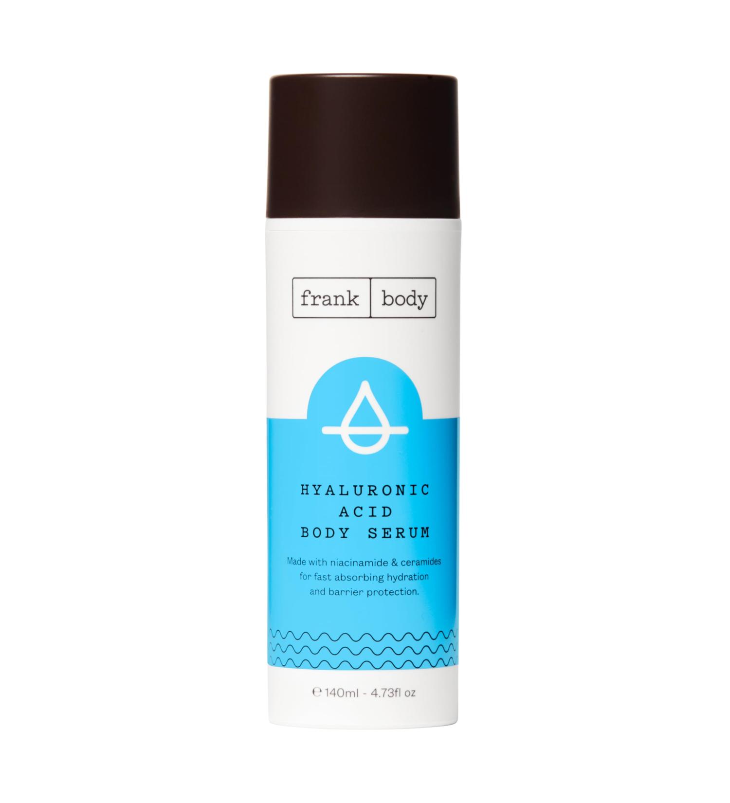 Frank Body Hyaluronic Acid Body Serum | Vegan Cruelty-Free Hydration & Barrier Protection | Niacinamide 3% & Ceramides | 4.73 fl oz - Buy Online on SooperMarket.com