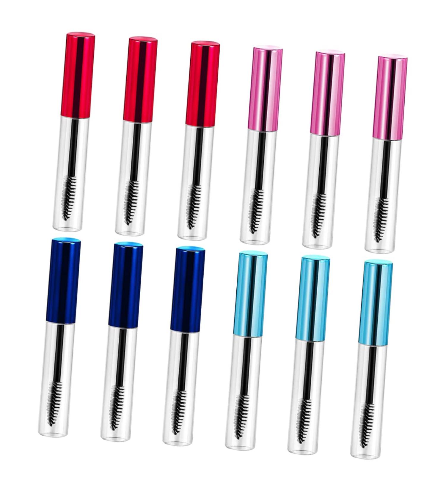 WOONEKY 10pcs Mascara Bottle Eyelash Tubes Eyelash Wands Cosmetic Makeup Brush Mascara Clear Plastic - Buy Online on SooperMarket.com