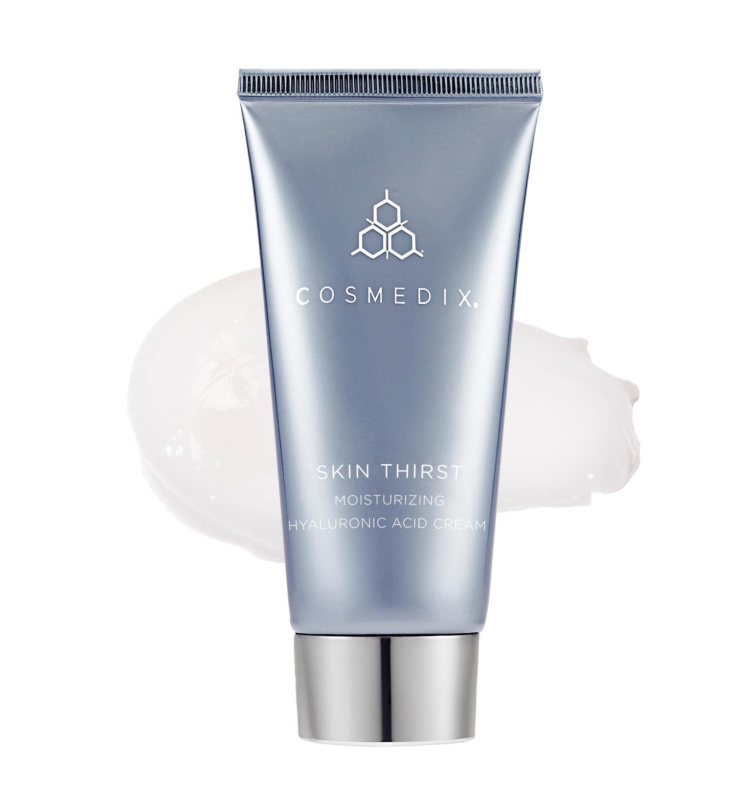 COSMEDIX Skin Thirst Hyaluronic Acid Moisturizer - Hydrating Face Lotion & Makeup Primer with Witch Hazel - Pore Minimizer for Smoother Skin - Buy Online on SooperMarket.com