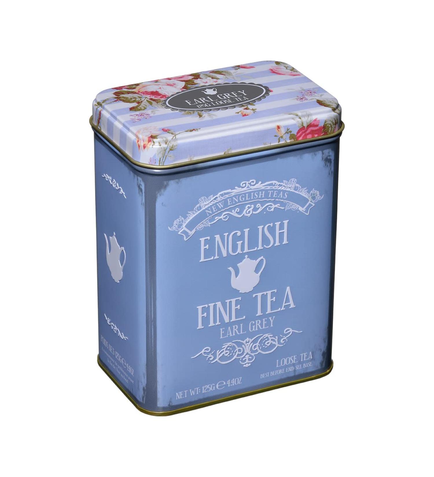 New English Teas Floral Tea Tin with Earl Grey Loose-Leaf Tea 125g - Pack of 1 - Buy Online on SooperMarket.com