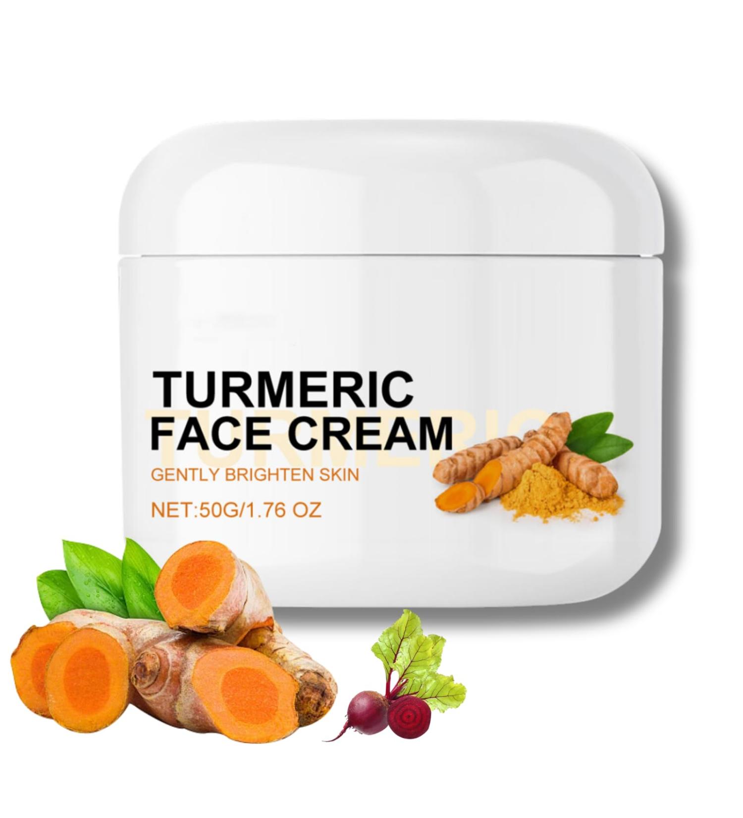 Turmeric Face Cream Natural Turmeric Anti Aging Cream Turmeric Face Moisturiser Anti Aging Face Cream Dark Spot Corrector Remover For Face & Body Glowing Skin Moisturizer Moisturizing Lotion - Buy Online on SooperMarket.com