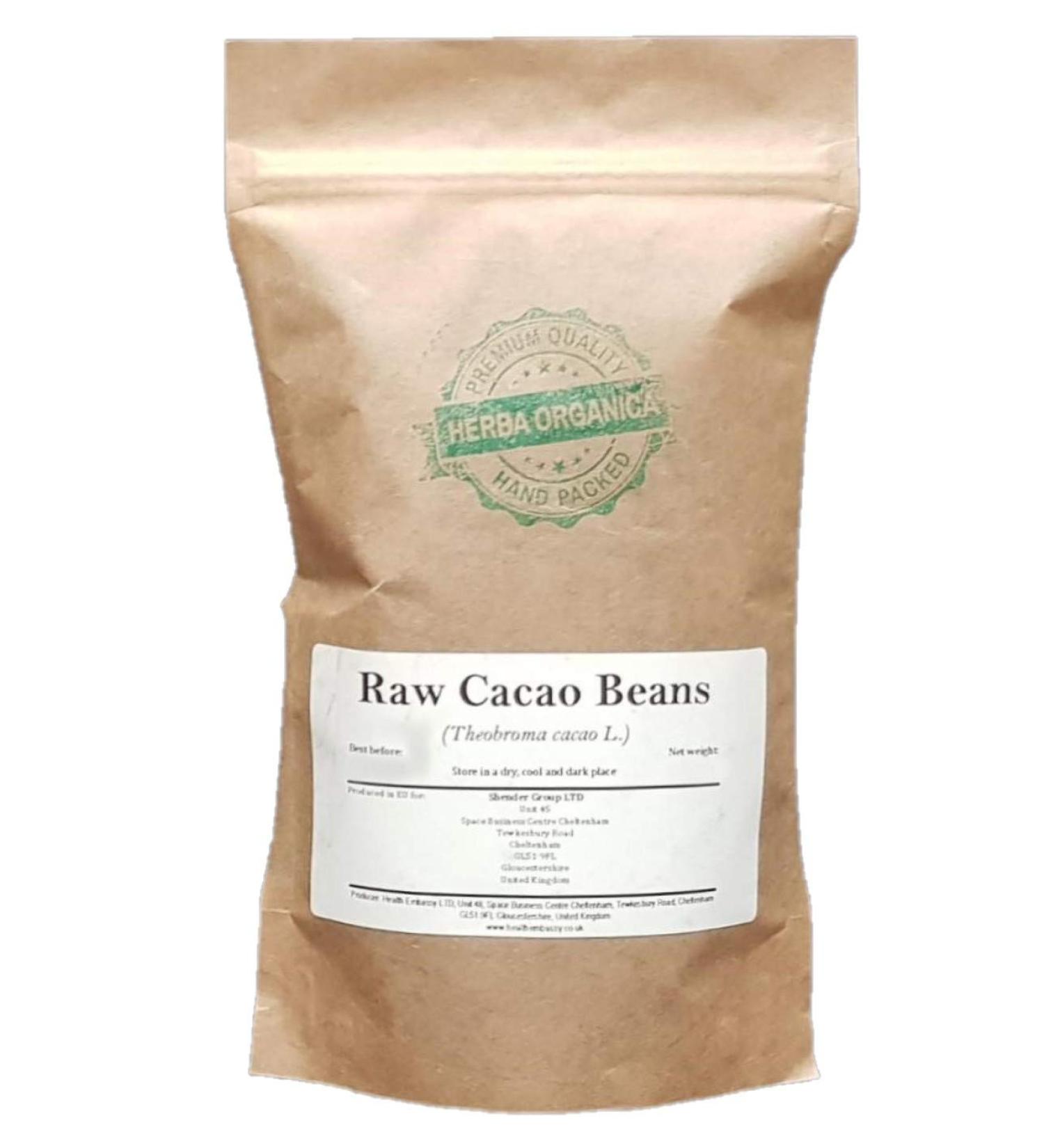 Herba Organica - Raw Cacao Beans - Theobroma cacao L - Cocoa (225g)