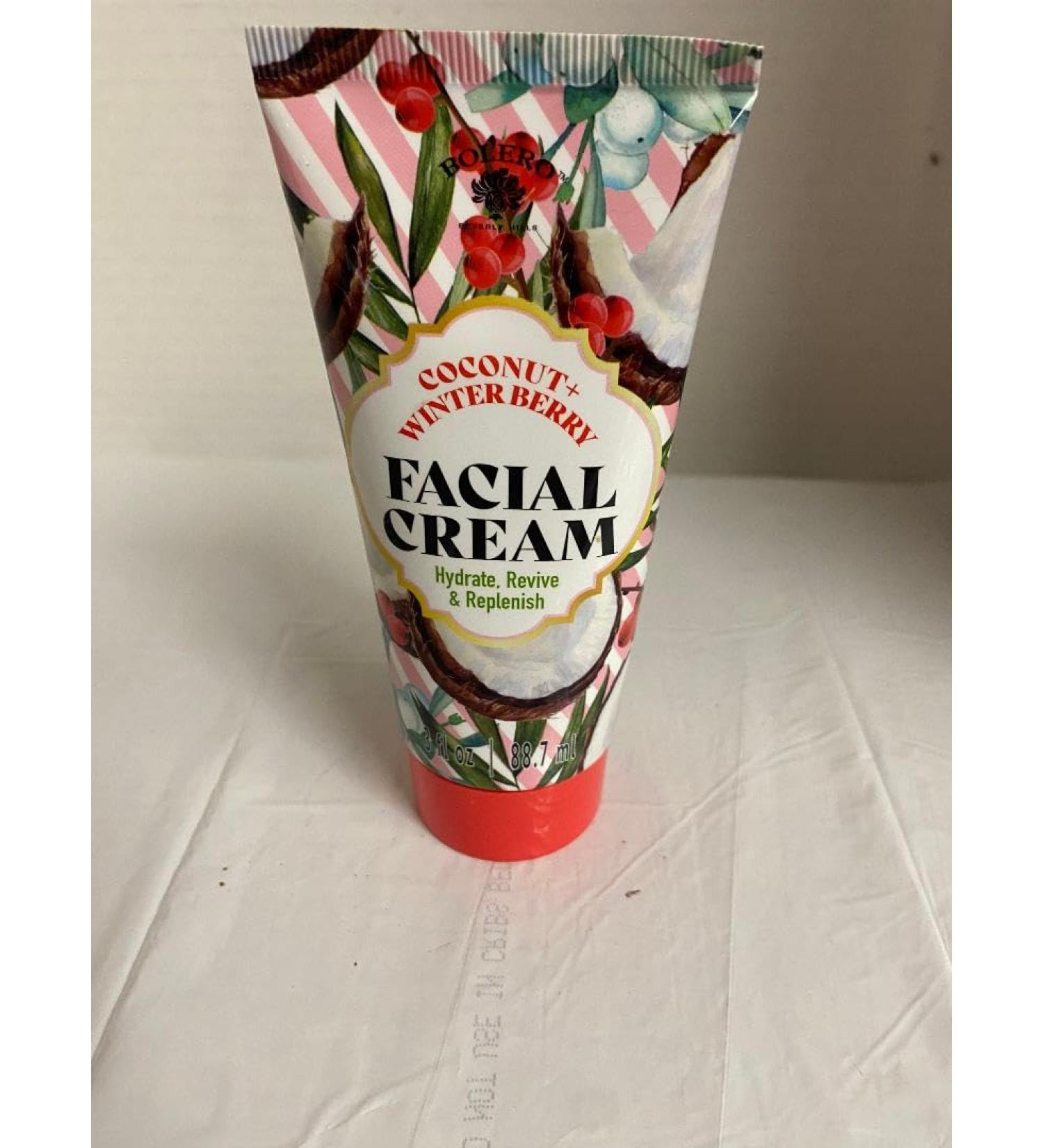 Facial Cream (1 EA 3 Oz) Coconut + Winterberry