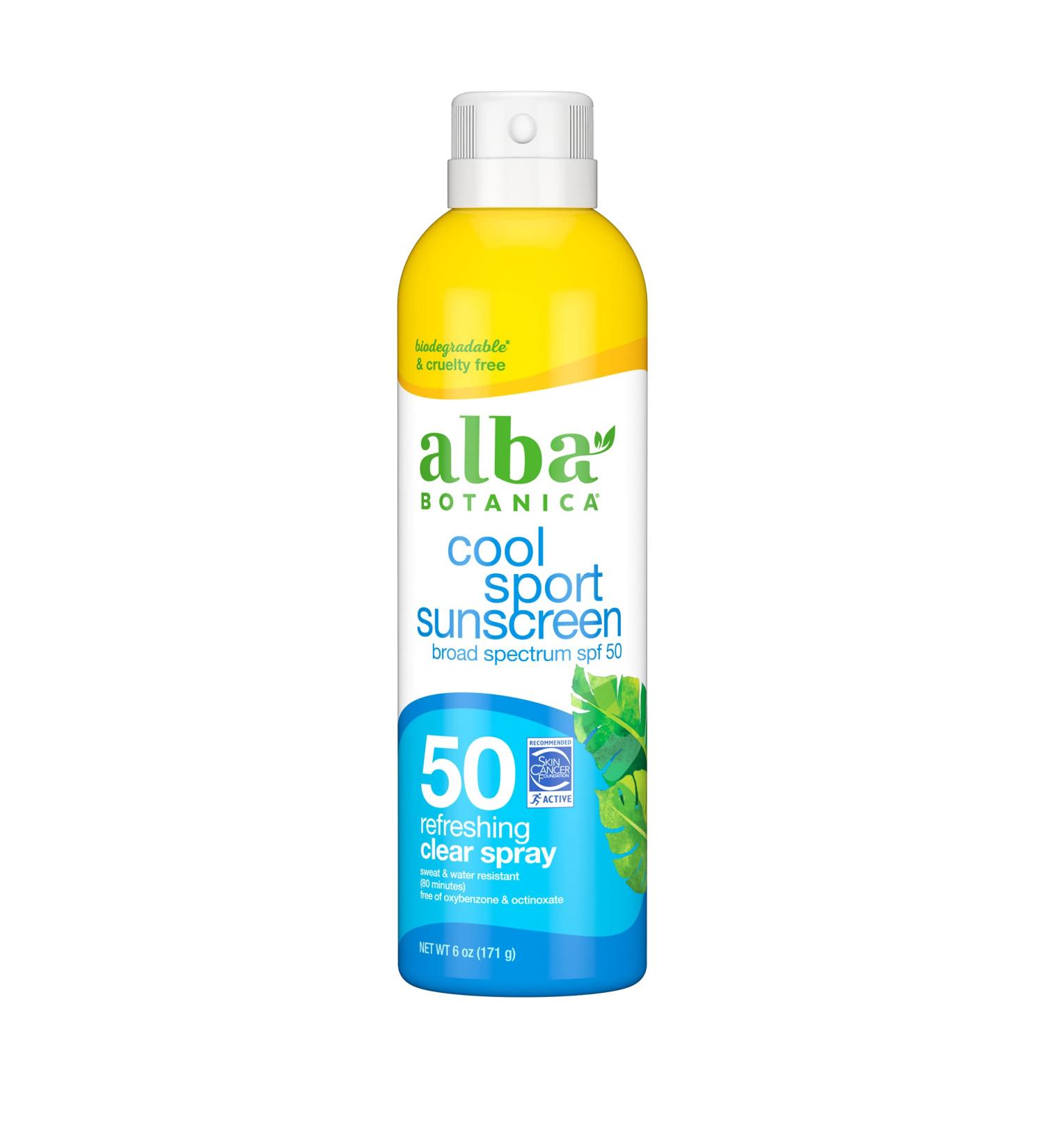 Alba Botanica Cool Sport SPF 50 Clear Spray Sunscreen 6 oz - Buy Online on SooperMarket.com
