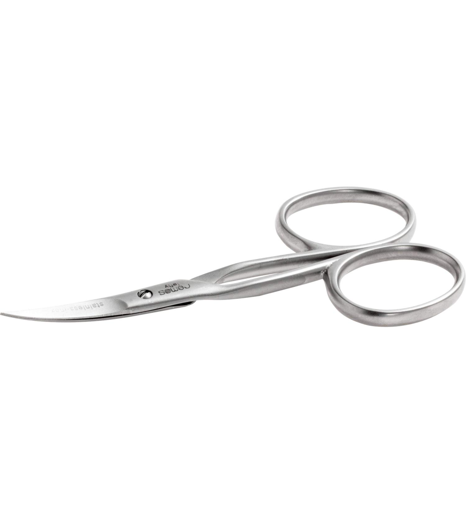 REMOS Left-Handed Nail & Cuticle Scissors - 9.5cm Stainless Steel INOX - Buy Online on SooperMarket.com