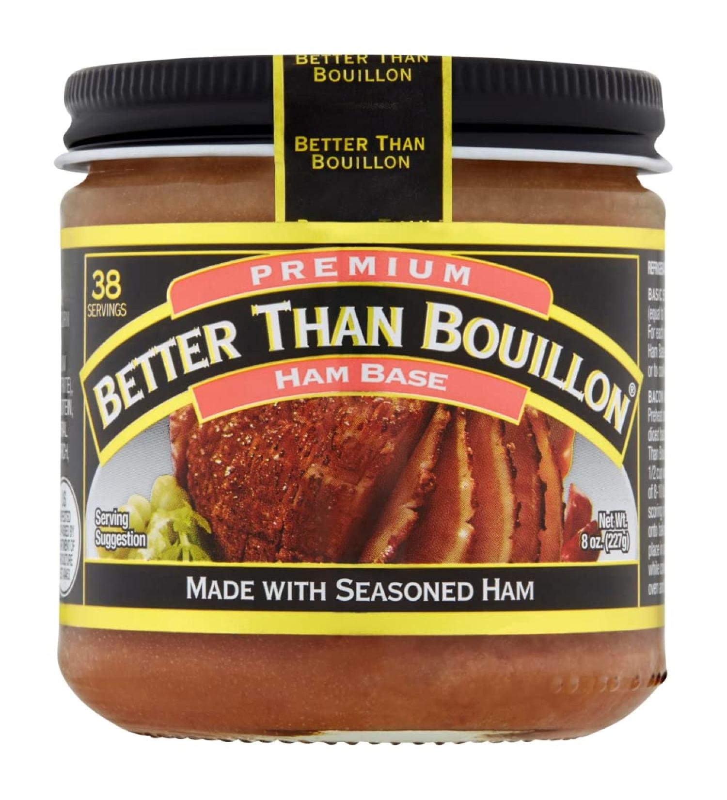 Better Than Bouillon Premium Ham Base  Made with Seasoned Ham  Blendable Base for Added Flavor  38 Servings Per Jar  8-Ounce Jar (Pack of 1) 8 Ounce (Pack of 1) - Buy Online on SooperMarket.com