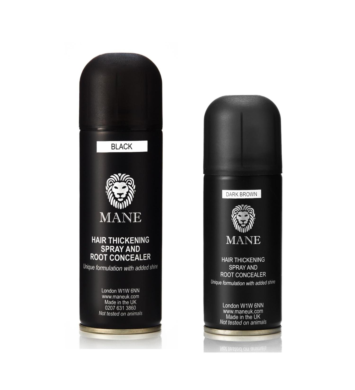 MANE Hair Thickening Fiber Spray (200 ml Medium Brown) 6.76 Fl Oz (Pack of 1) Medium Brown - Buy Online on SooperMarket.com