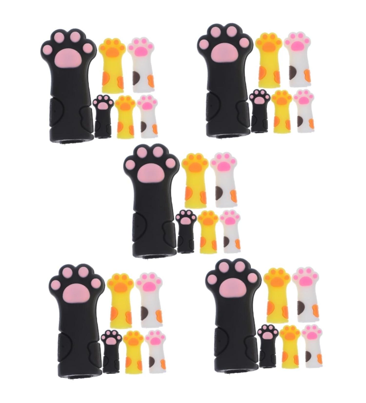 Beavorty 30 pcs Dead Skin Shears Protective case Pedicure Scissor Cover Cuticle Trimmer Cover Embroidery Scissors Cover paw Shape Protective Cases Nail Tool Modeling Silica Gel Safety Gear - Buy Online on SooperMarket.com