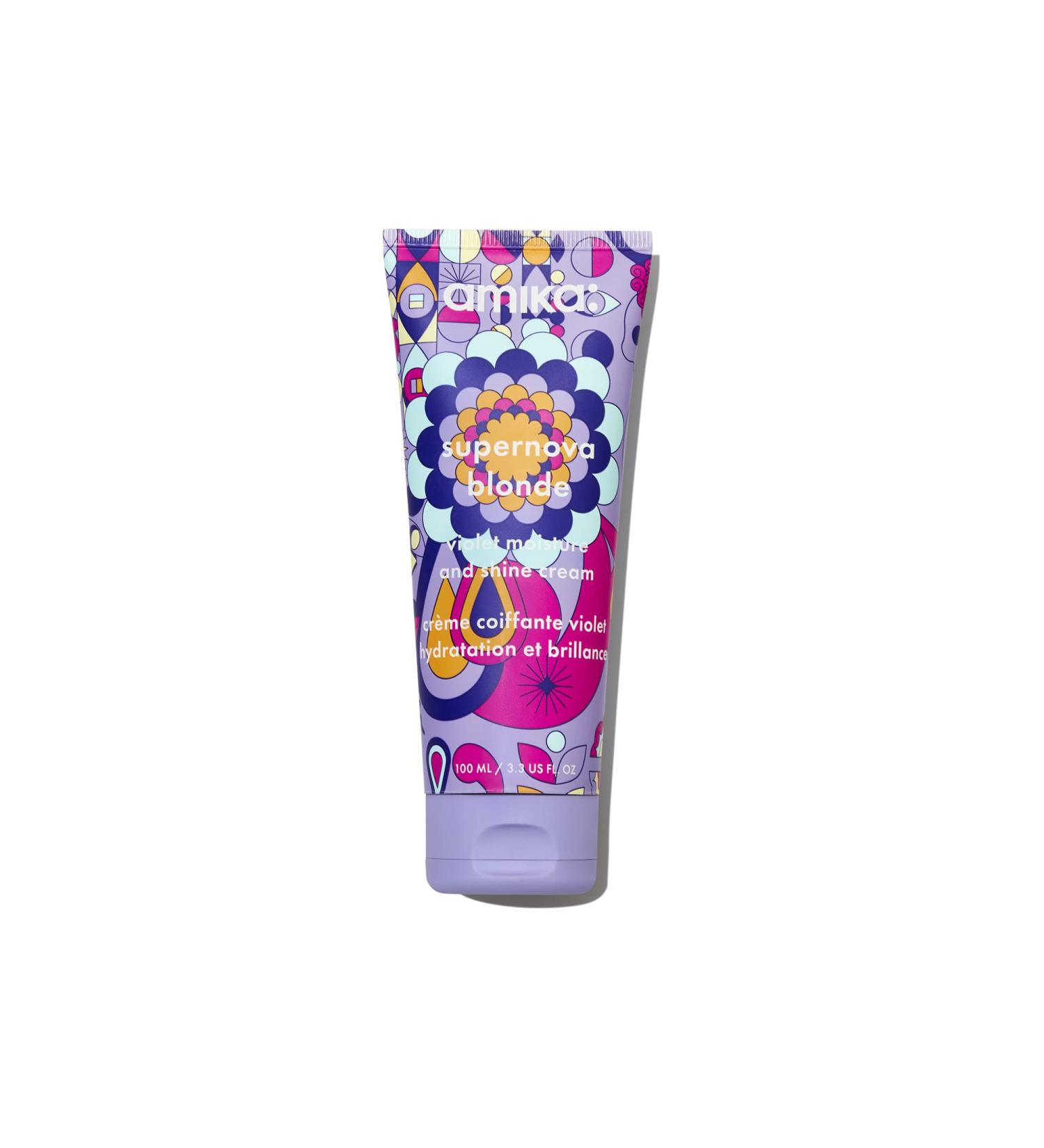 Amika Supernova Violet Moisture & Shine Cream 100ml - 3.3 Fl Oz | Pack of 1 - Buy Online on SooperMarket.com