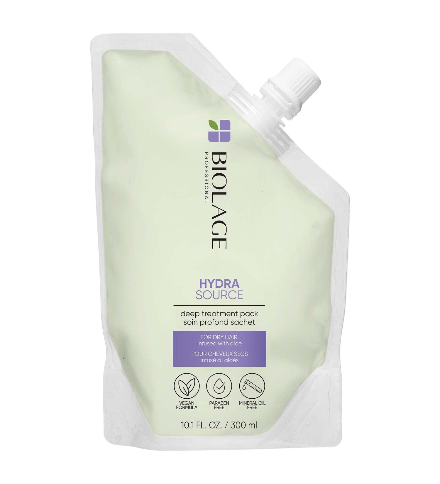 Biolage Hydra Source Deep Treatment Pack - Moisturizing Hair Mask with Aloe - 10.1 Fl. Oz - Buy Online on SooperMarket.com