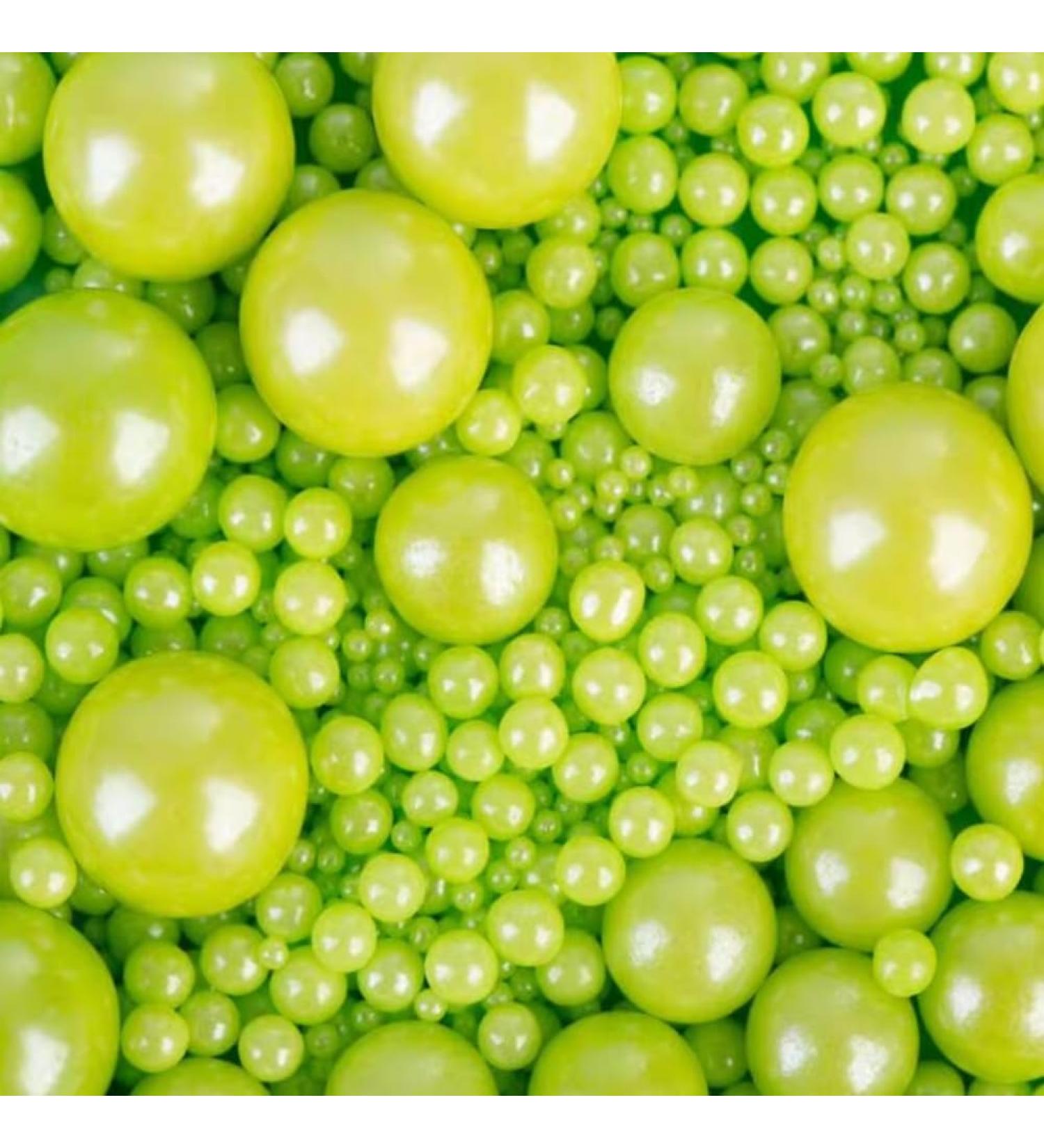 Edible Green Pearl Sugar Sprinkles 120g | Cake Decoration for Birthday Halloween Thanksgiving Christmas & Parties - Buy Online on SooperMarket.com