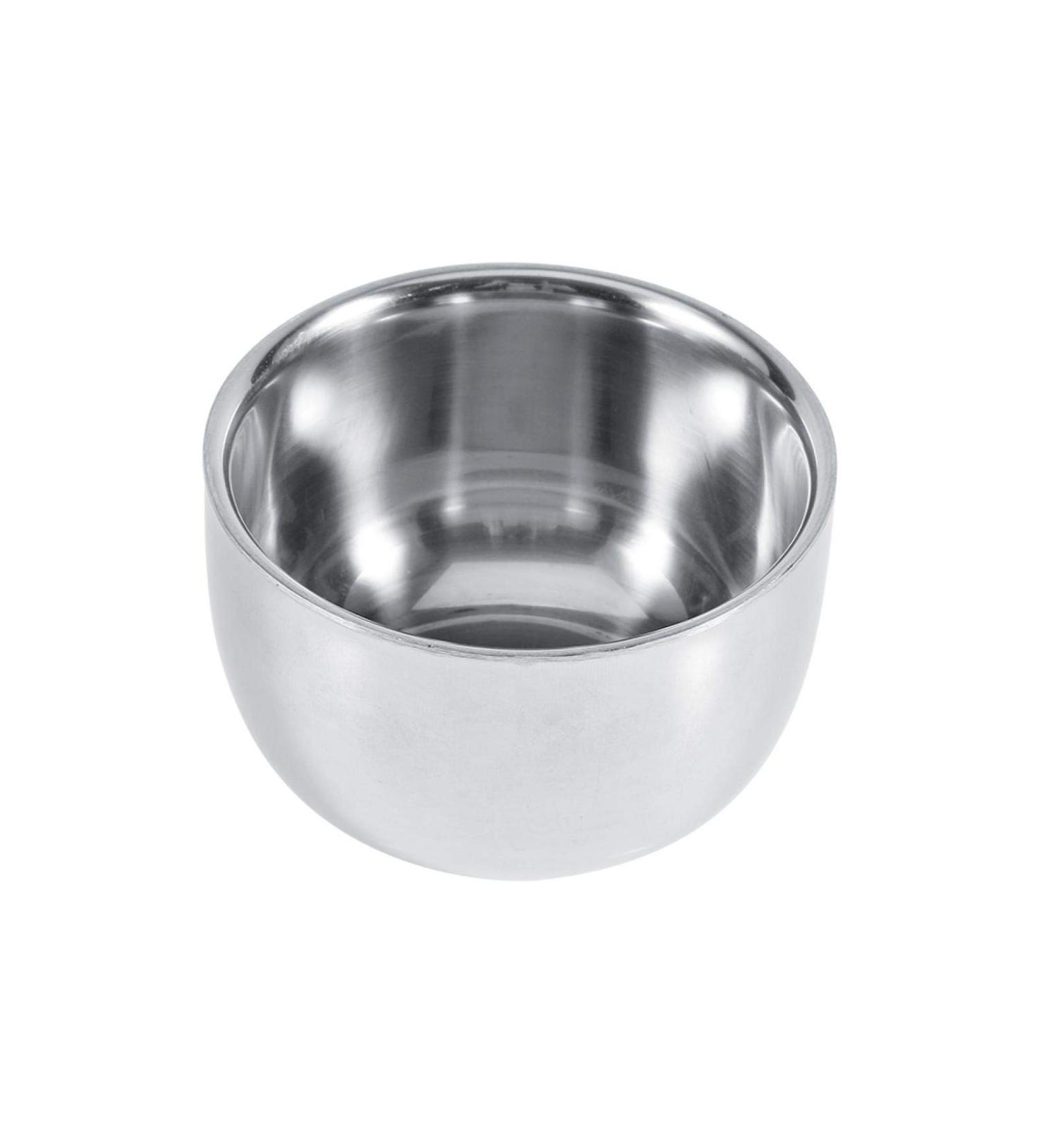 Agatige Double-Layer Stainless Steel Shaving Bowl | Premium Men's Lather Bowl for Barbershops - International Shipping Available - Buy Online on SooperMarket.com