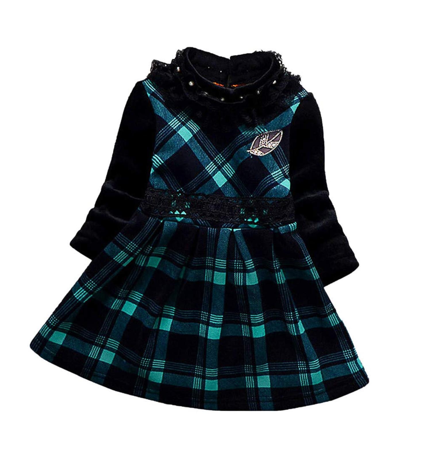 AMhomely Girl Baby Cashmere Dress 7-9 Years Green | Promotion Sale - Warm & Stylish - Buy Online on SooperMarket.com