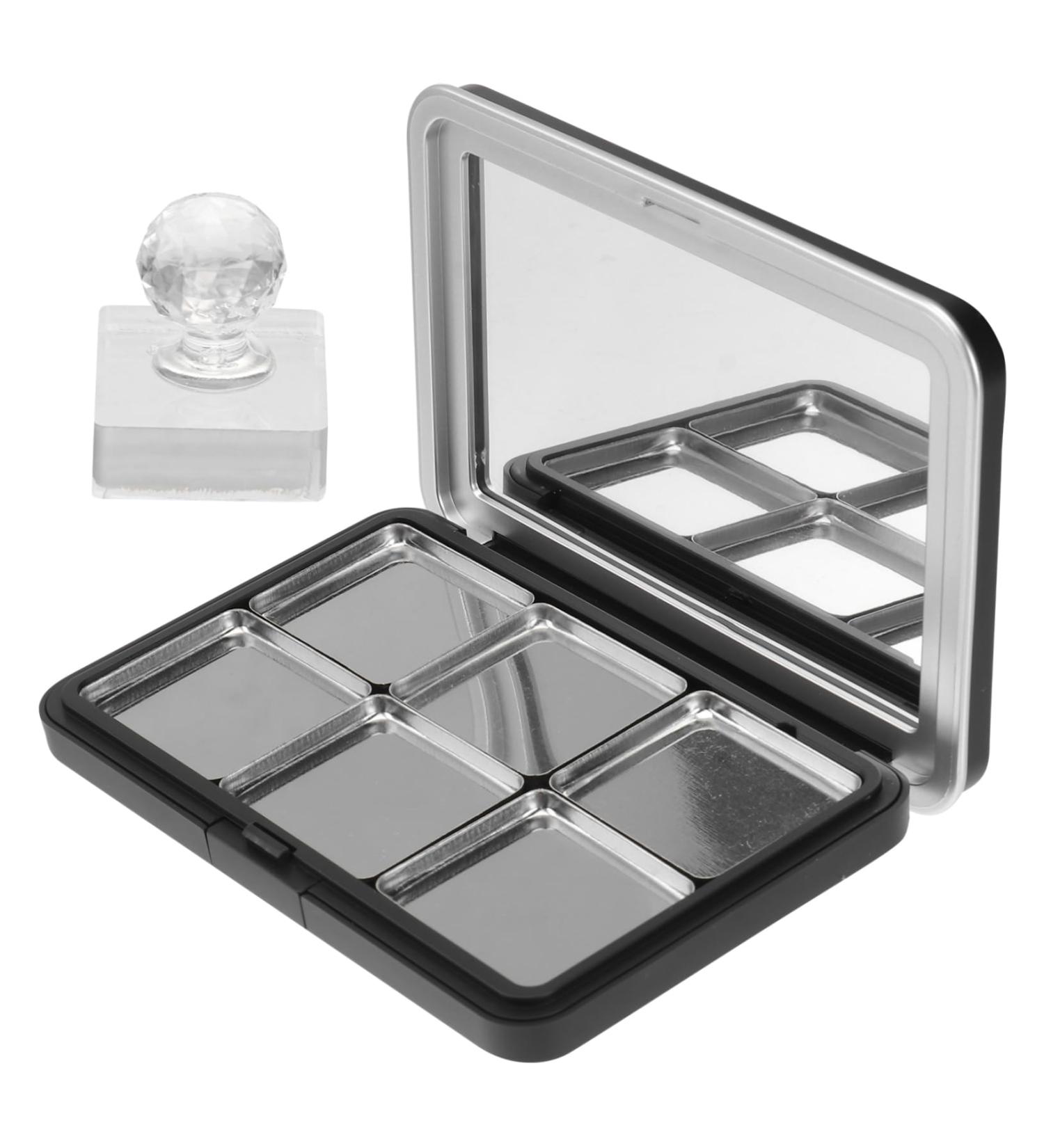 FOYTOKI 1 Set Eye Shadow Box DIY Blusher Container Fillable Eyeshadow Container Refillable Blusher Container Travel Eyeshadow Container Refillable Lipstick Container Makeup Supplies - Buy Online on SooperMarket.com