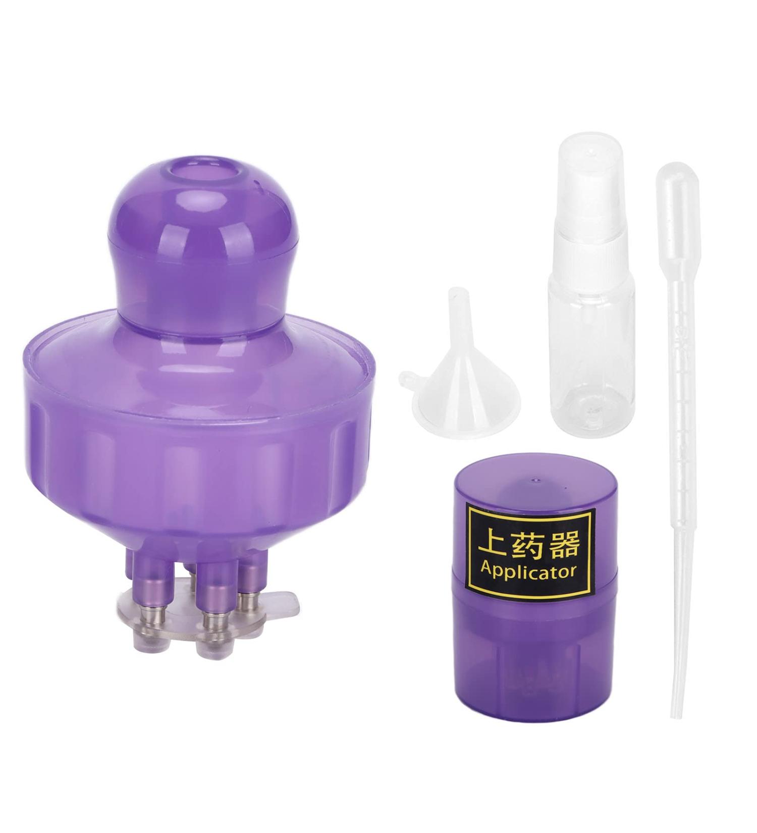 KUIKUI Portable Scalp Applicator Hair Scalp Massaging Brush with Scale for Thinning Hair Hair Loss - Purple - Buy Online on SooperMarket.com