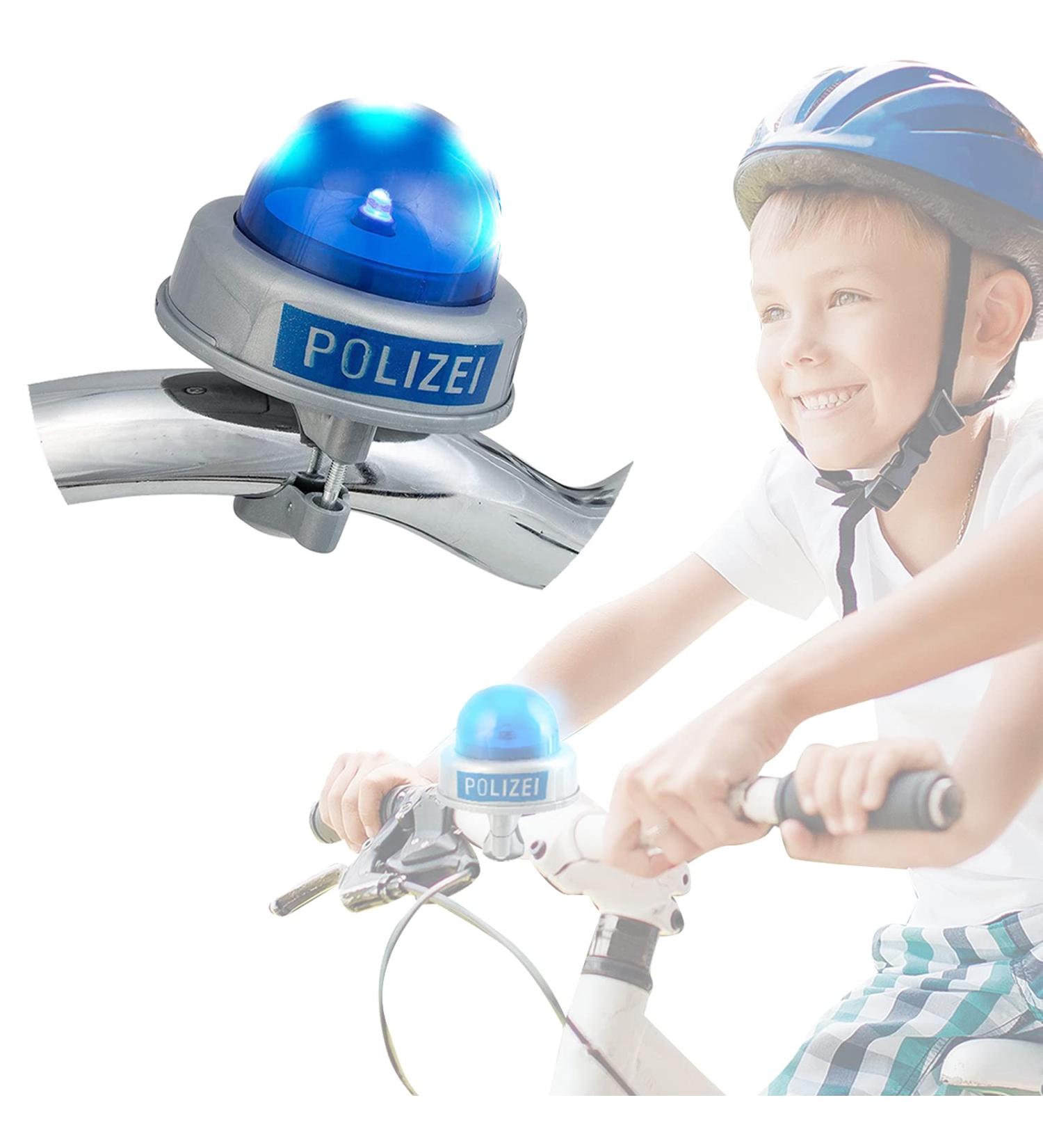 Smart-Planet Bicycle Boy Police Siren - Fun Multi-Colored Handlebar Klingel for Kids | Real Police Sound Bicycle Bell - Buy Online on SooperMarket.com