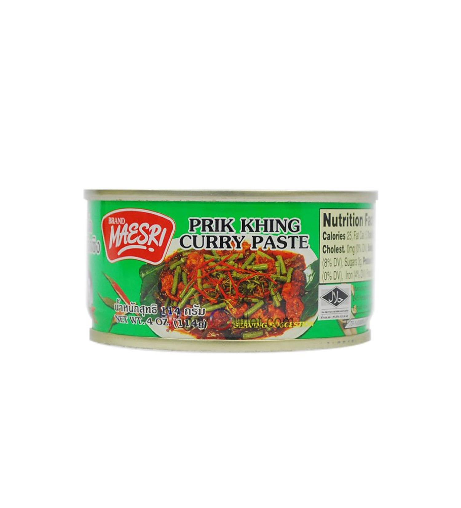 Maesri Thai Prik Khing Curry Paste - 4 Oz