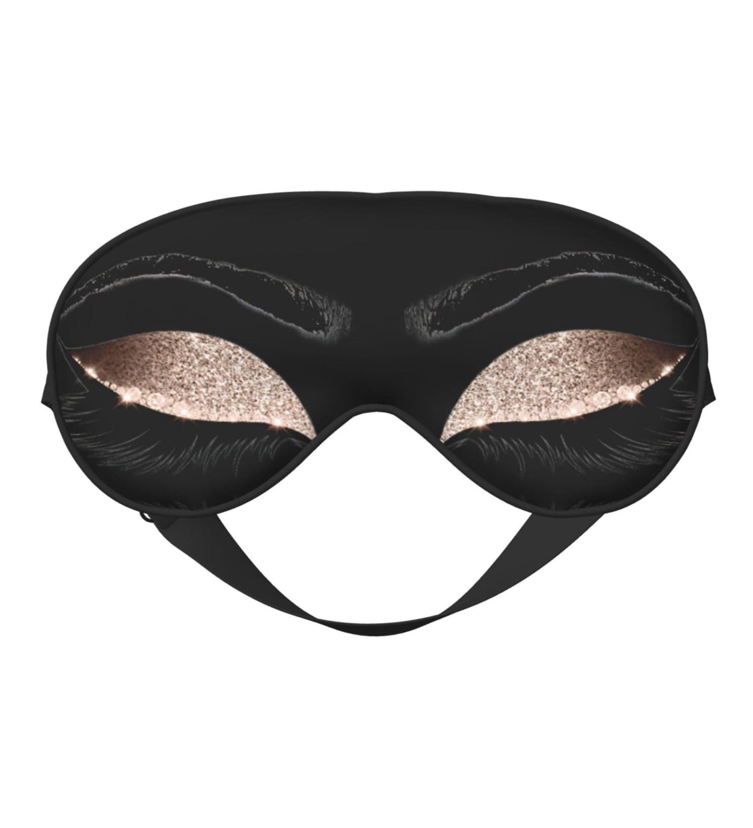 Eyelash Pattern Soft Sleep Eye Mask | Breathable Eye Patch for Women | Perfect for Travel & Relaxation - Buy Online on SooperMarket.com