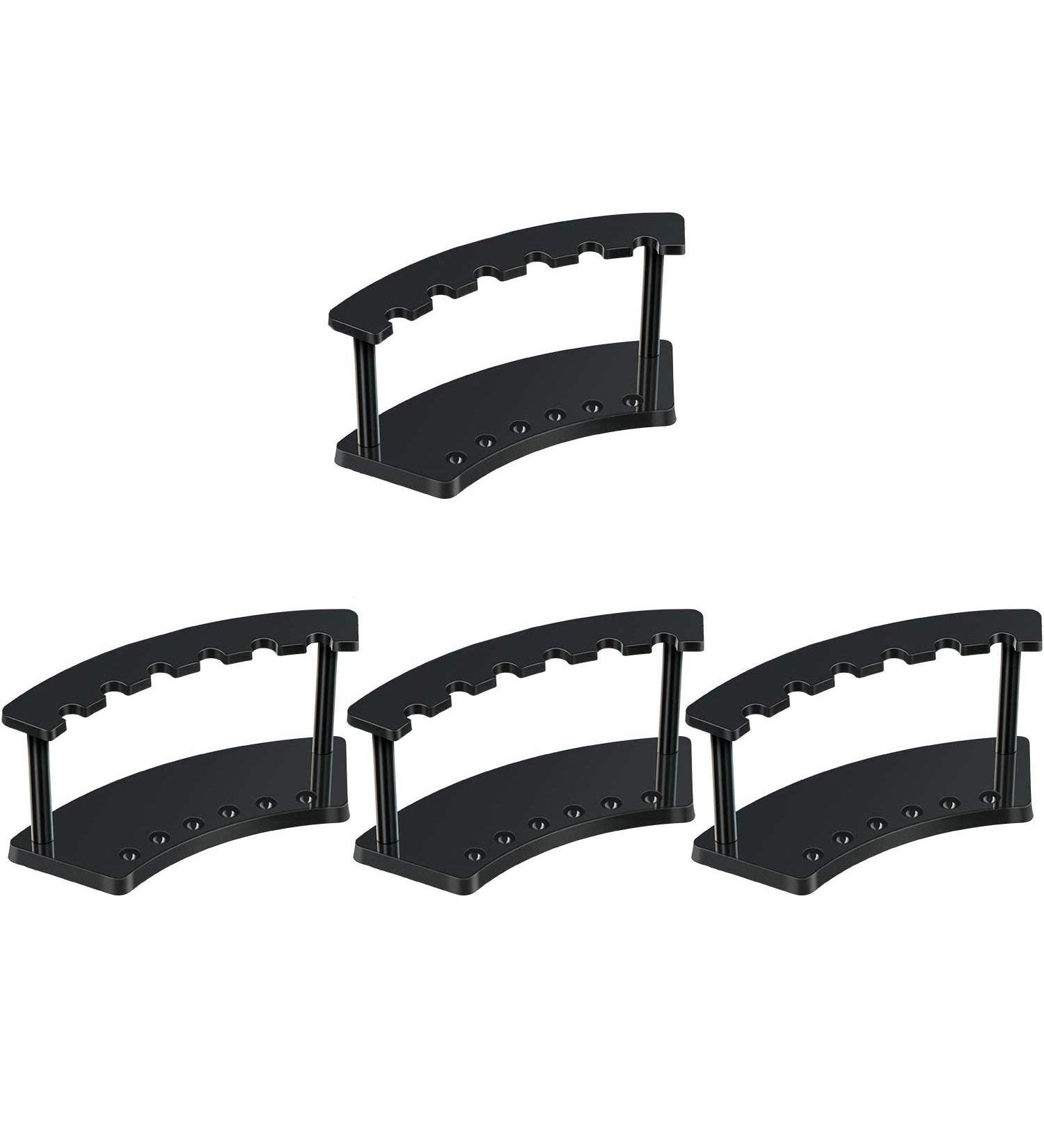 Wresetly 4 Pen Holder 6-Slots Pen Display Stand Nail/Makeup/Art Brush Rack Organizer Holder for Homes(Black) - Buy Online on SooperMarket.com